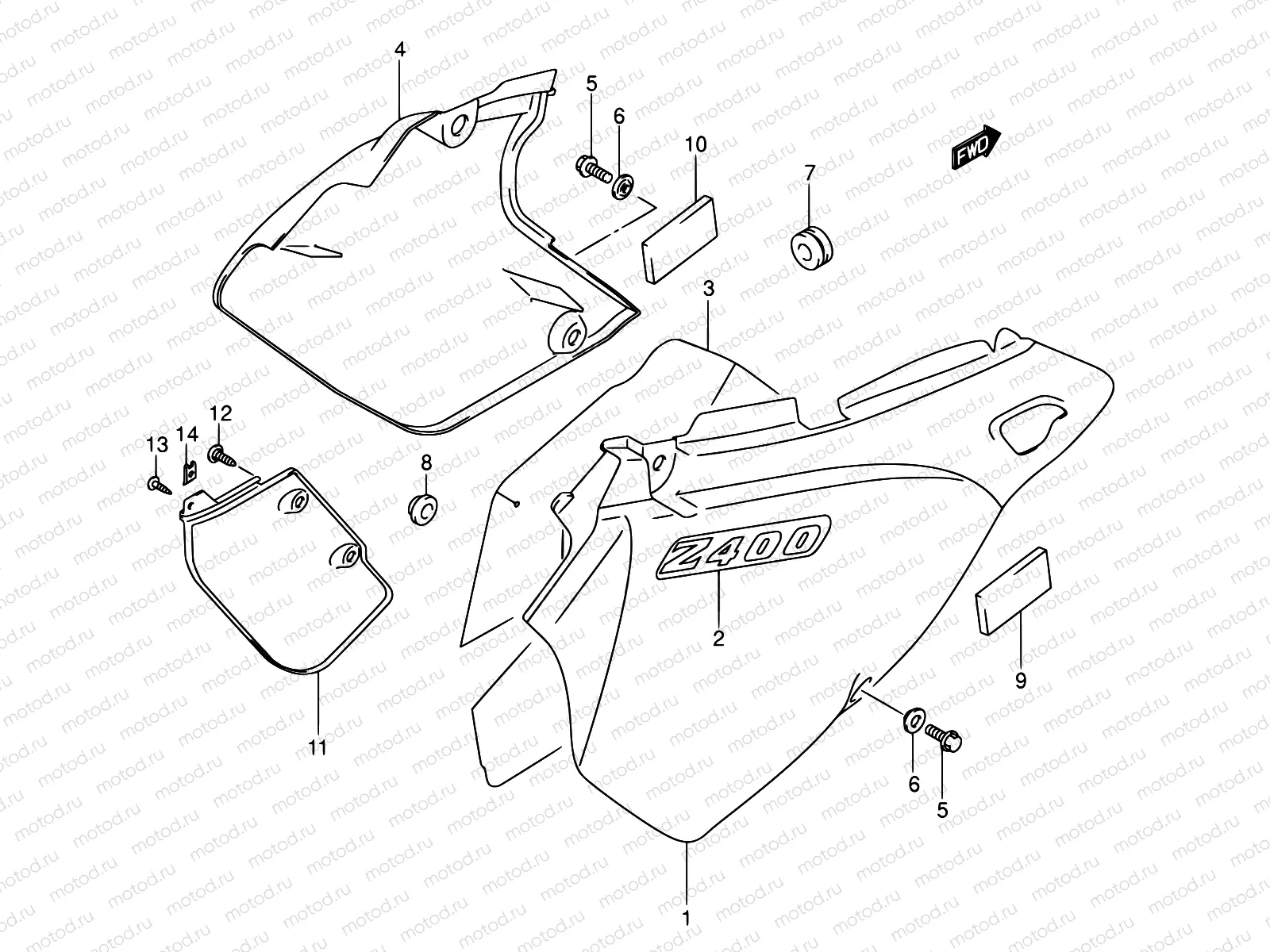 37 - FRAME COVER (MODEL Y)