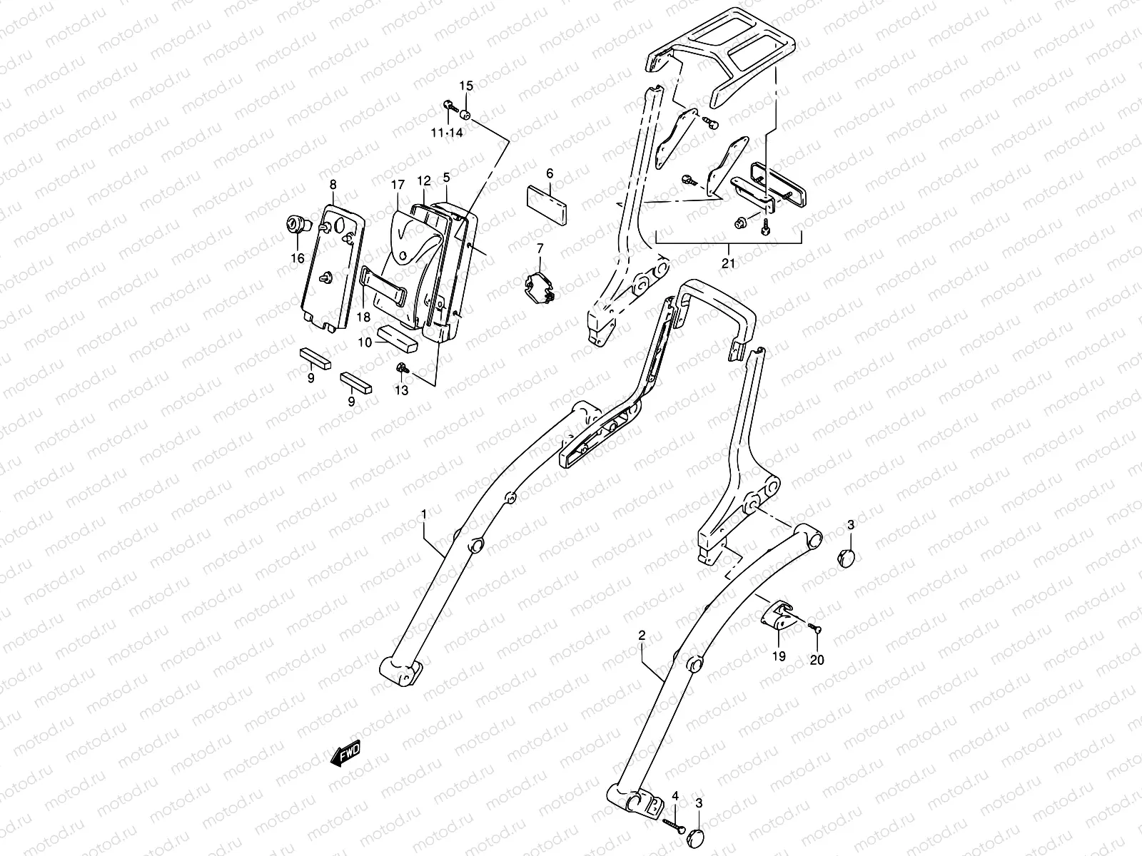 37 - FRAME HANDLE GRIP (MODEL N/P/R)