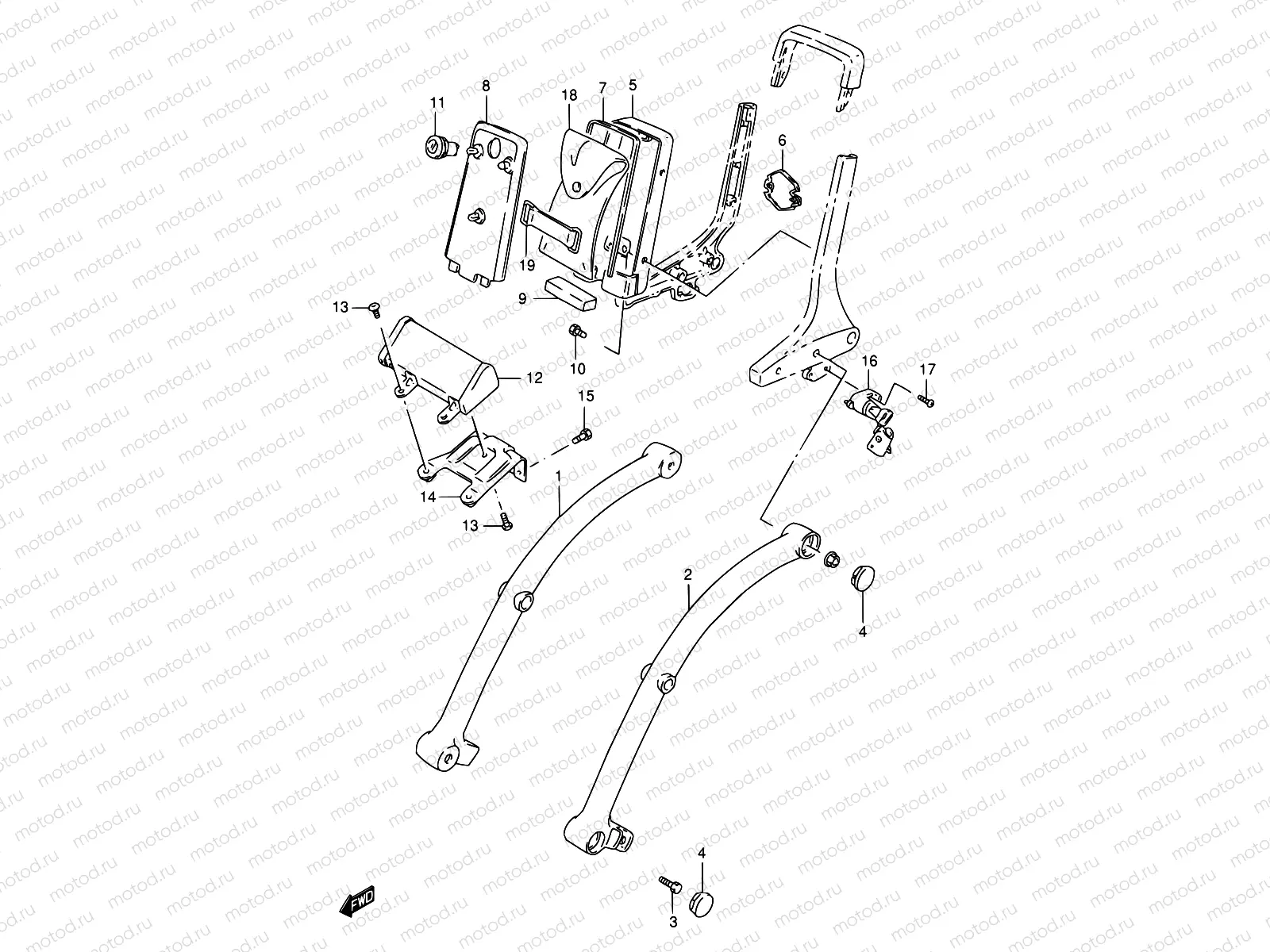 37 - FRAME HANDLE GRIP (MODEL T/V/W/X/Y/K1)