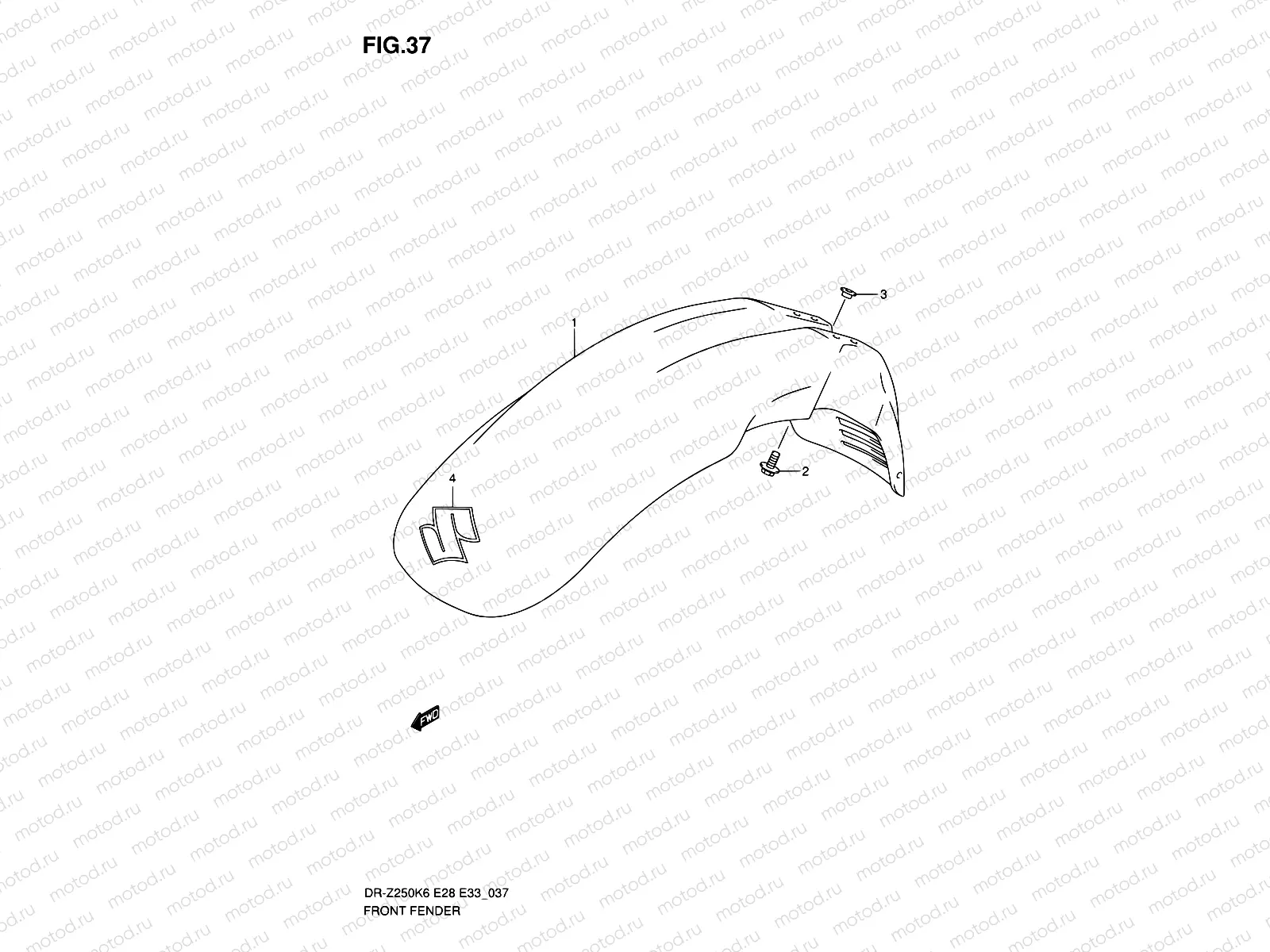 37 - FRONT FENDER