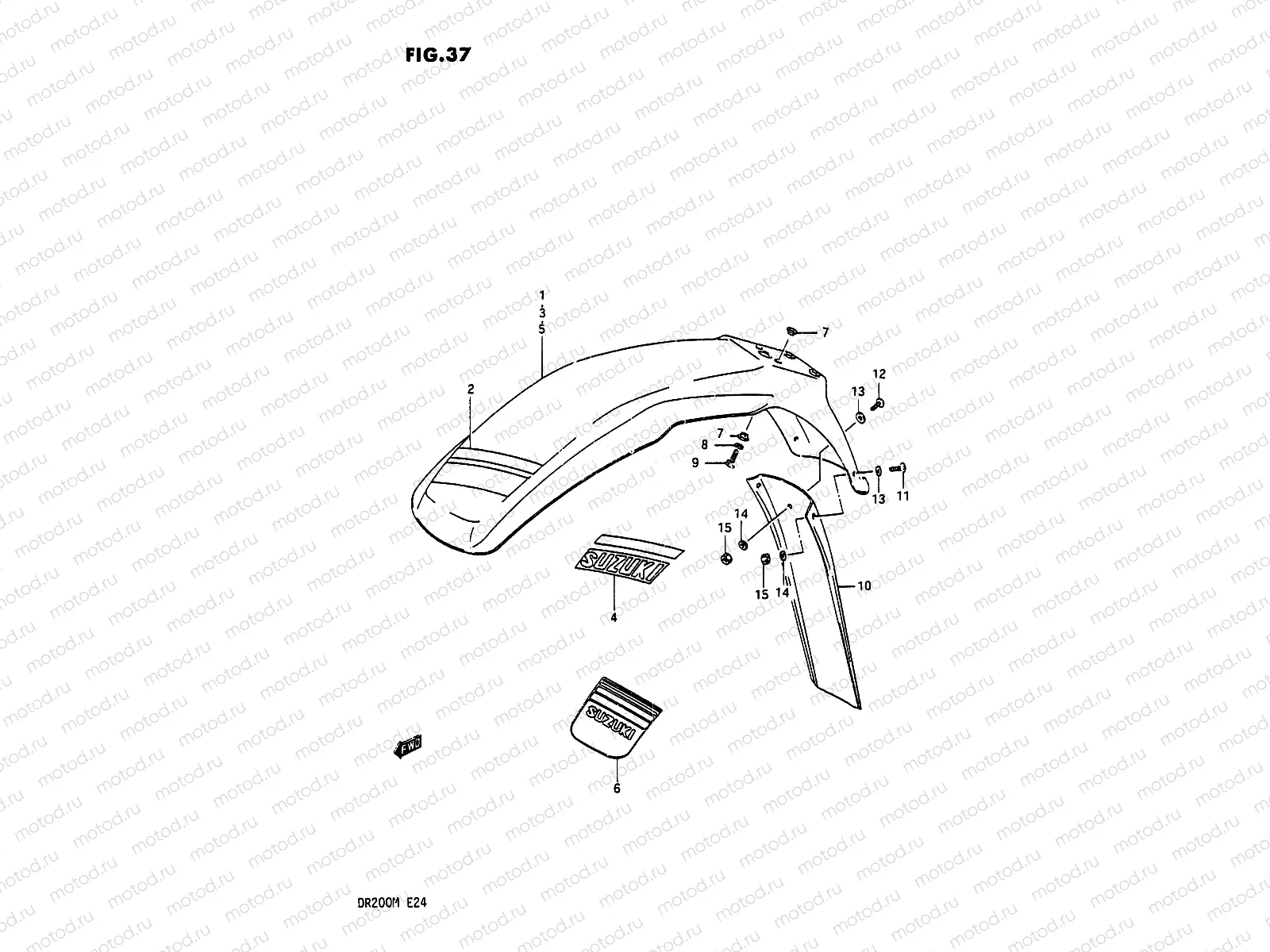 37 - FRONT FENDER