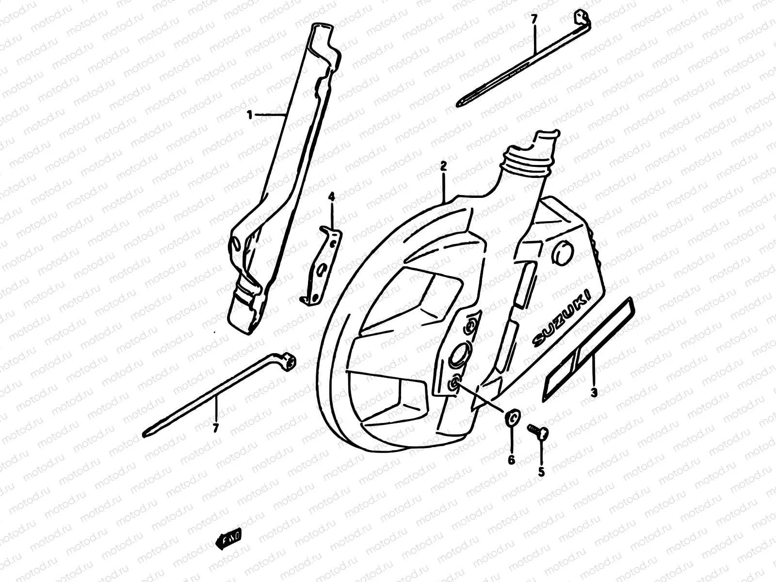 37 - FRONT FORK COVER
