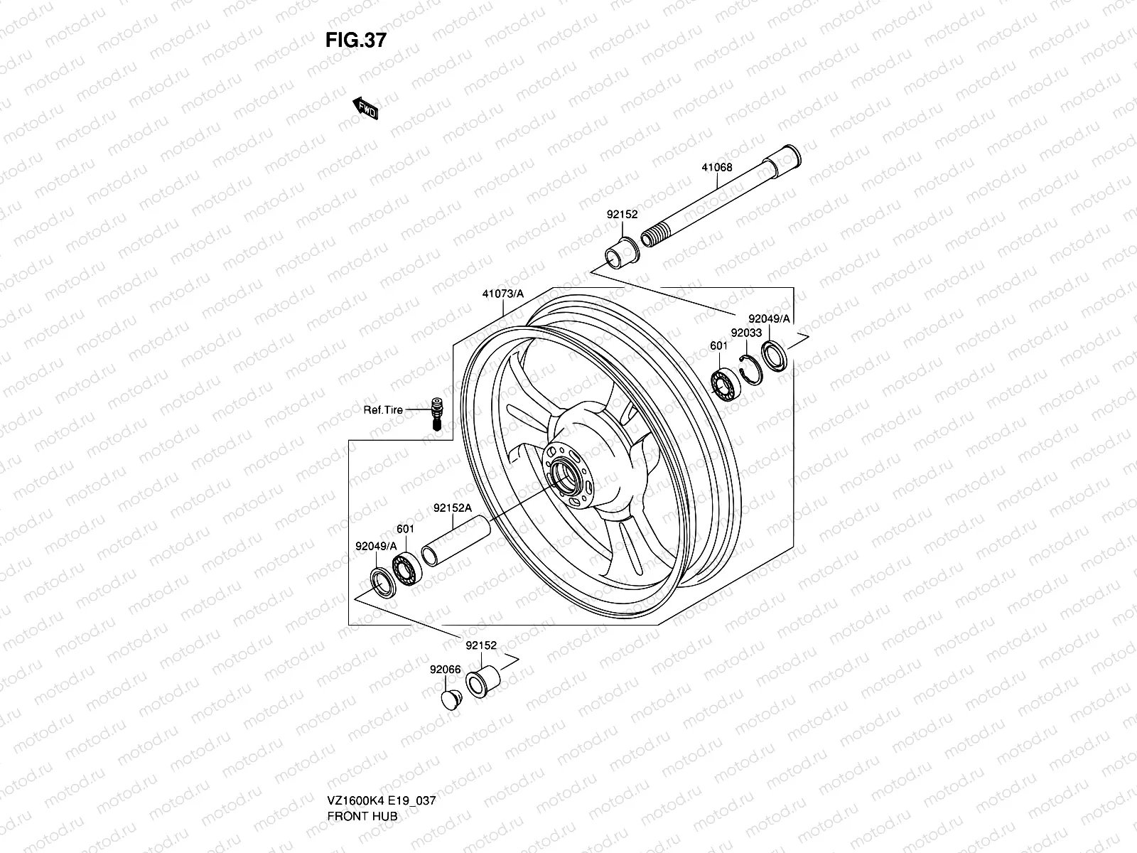 37 - FRONT HUB