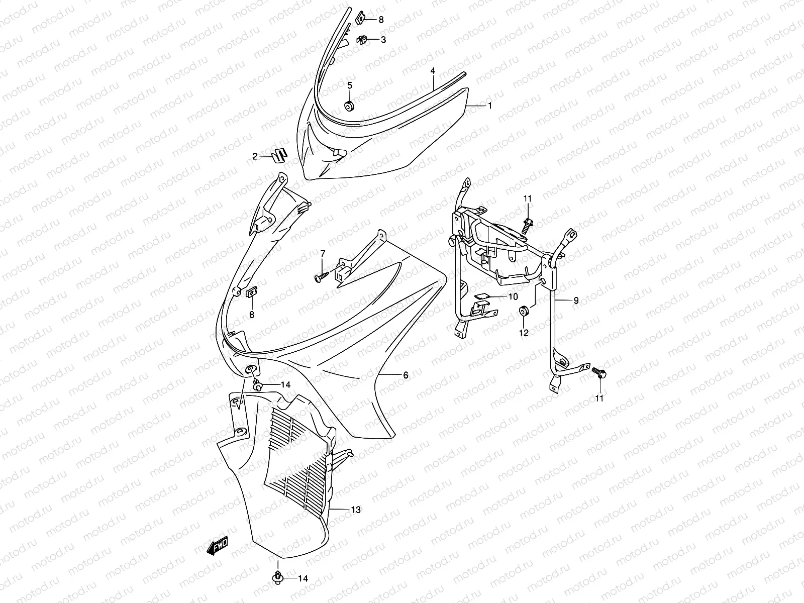 37 - FRONT LEG SHIELD (MODEL K3/K4)