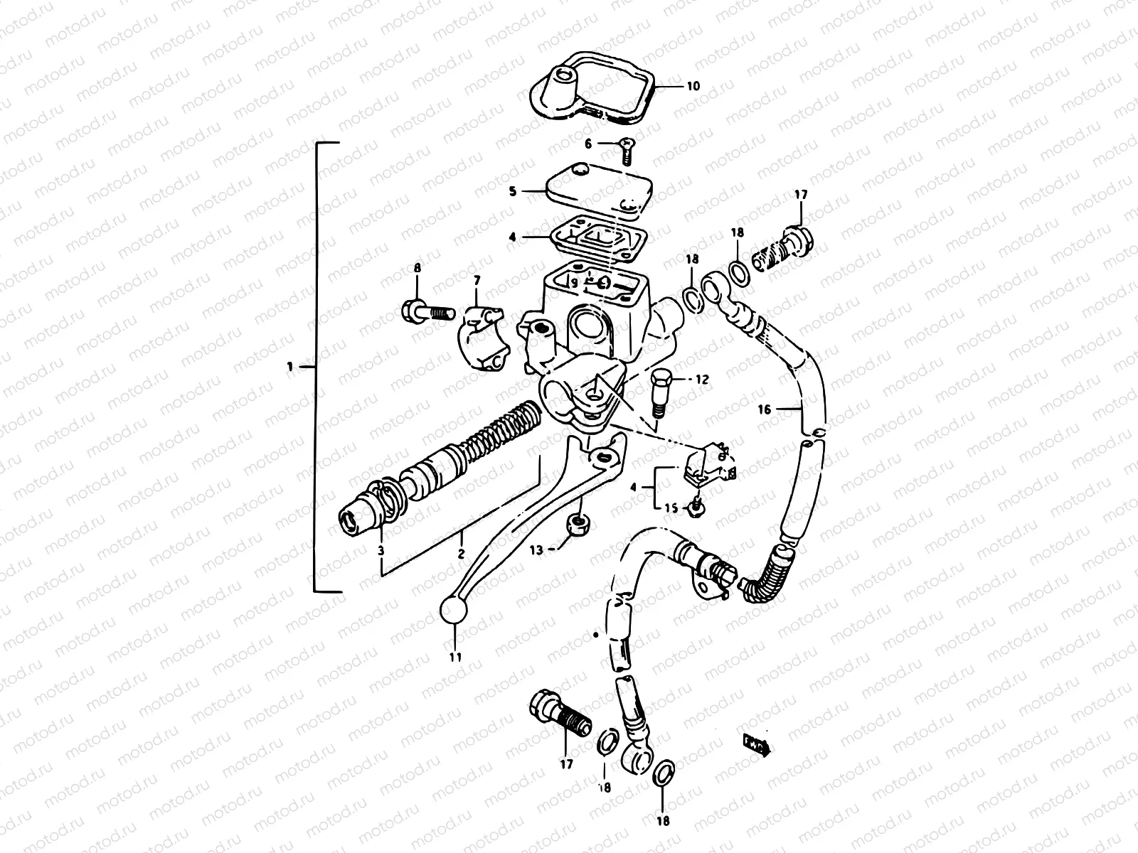 37 - FRONT MASTER CYLINDER