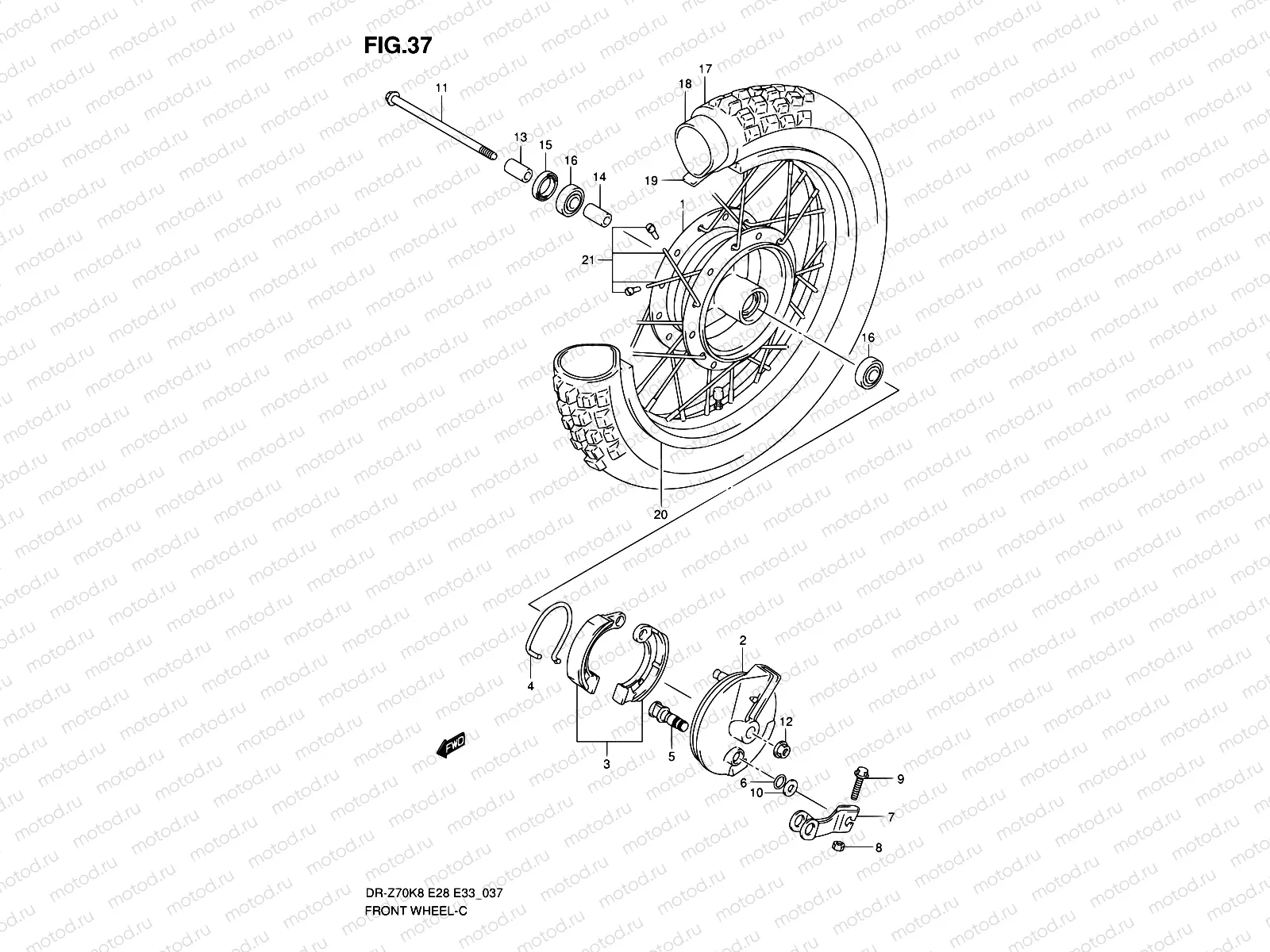 37 - FRONT WHEEL