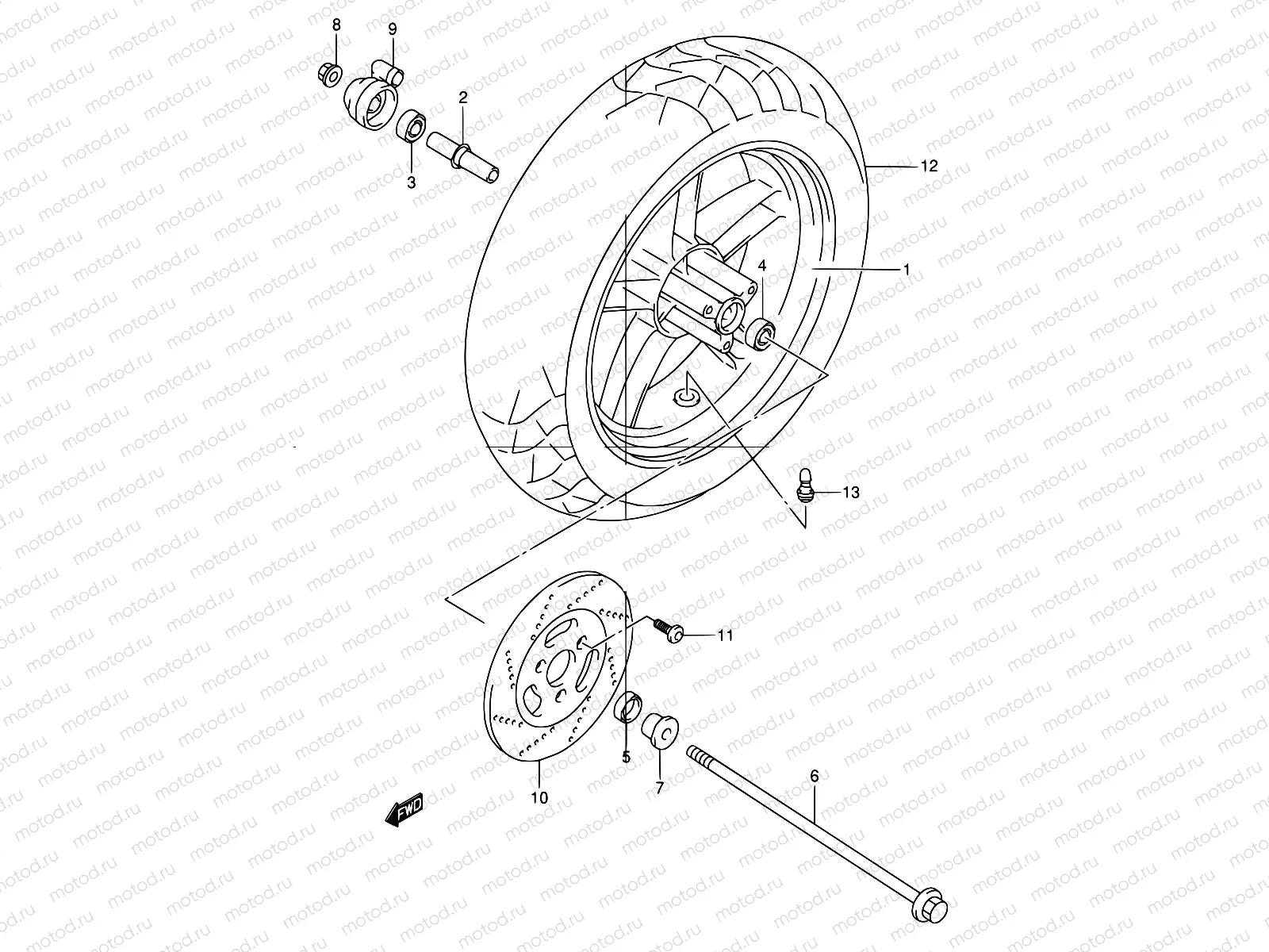 37 - FRONT WHEEL