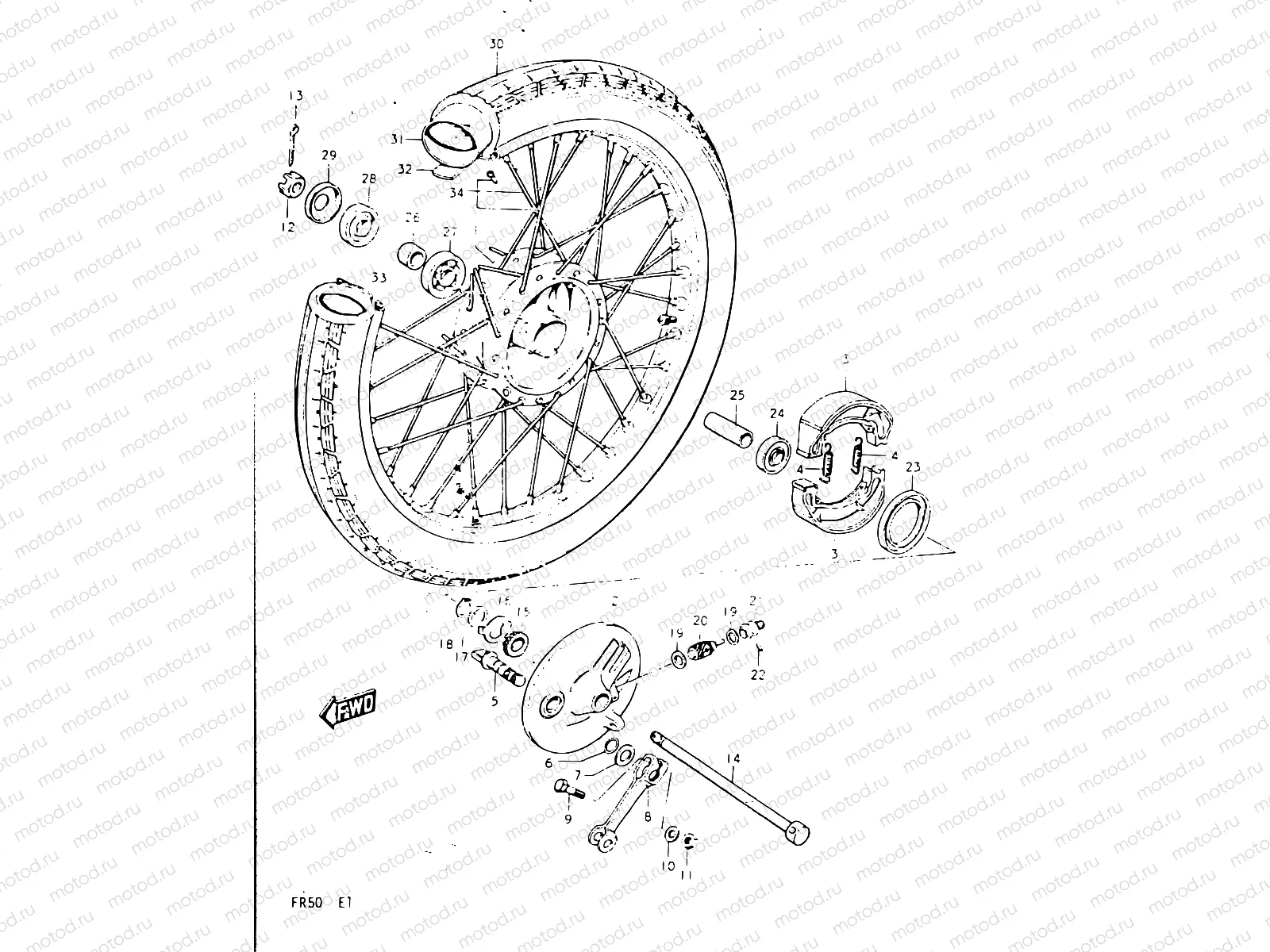 37 - FRONT WHEEL