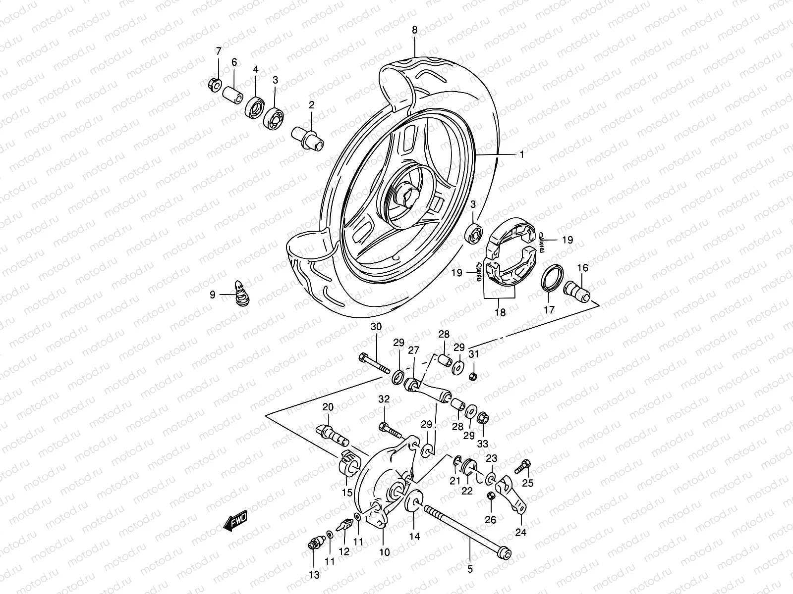 37 - FRONT WHEEL