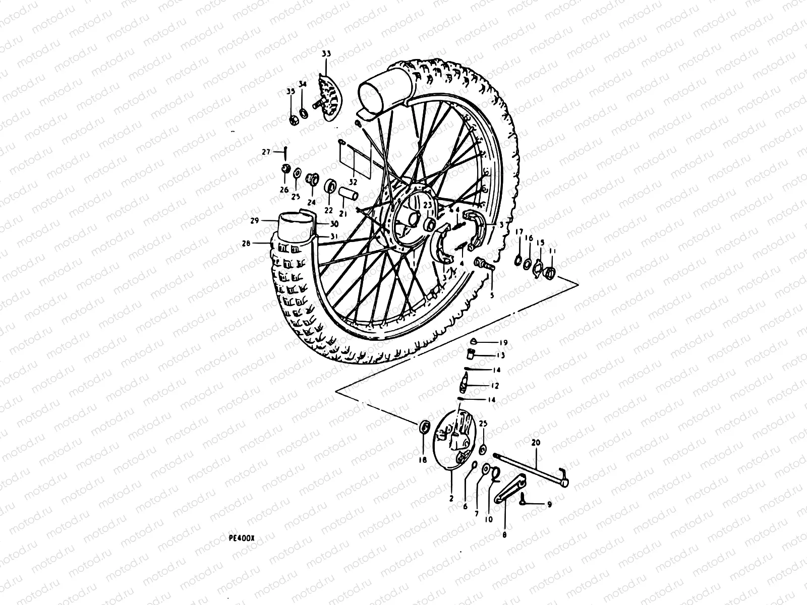 37 - FRONT WHEEL