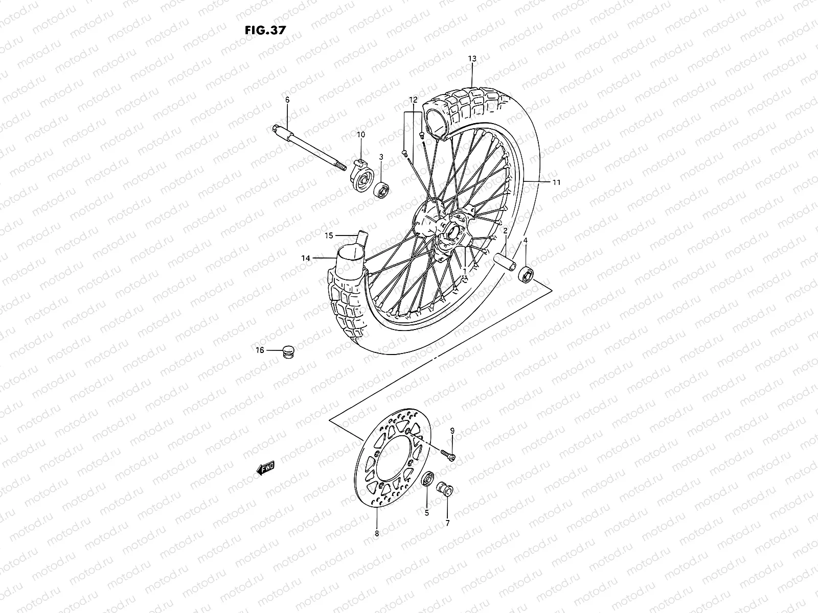 37 - FRONT WHEEL