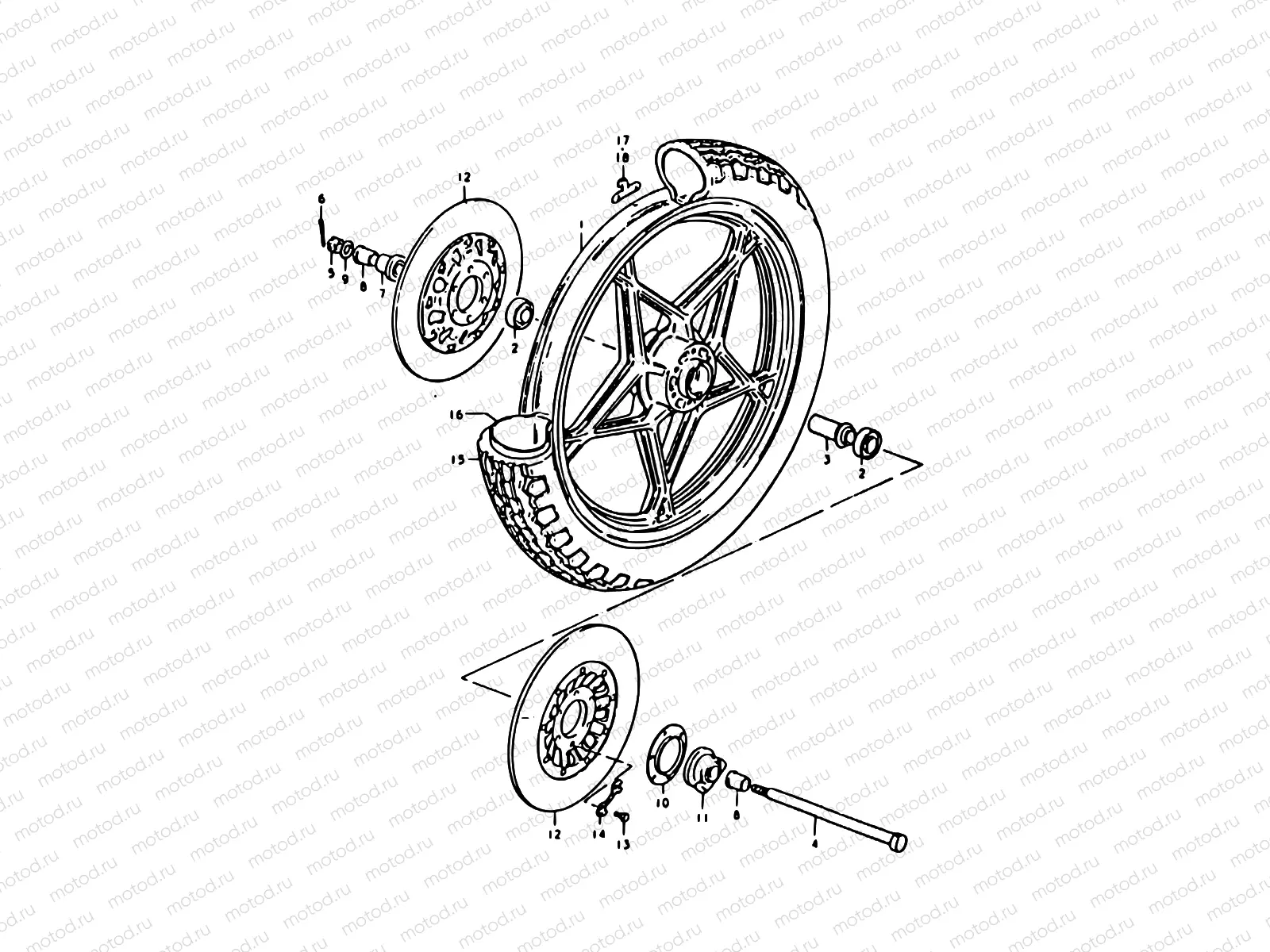 37 - FRONT WHEEL