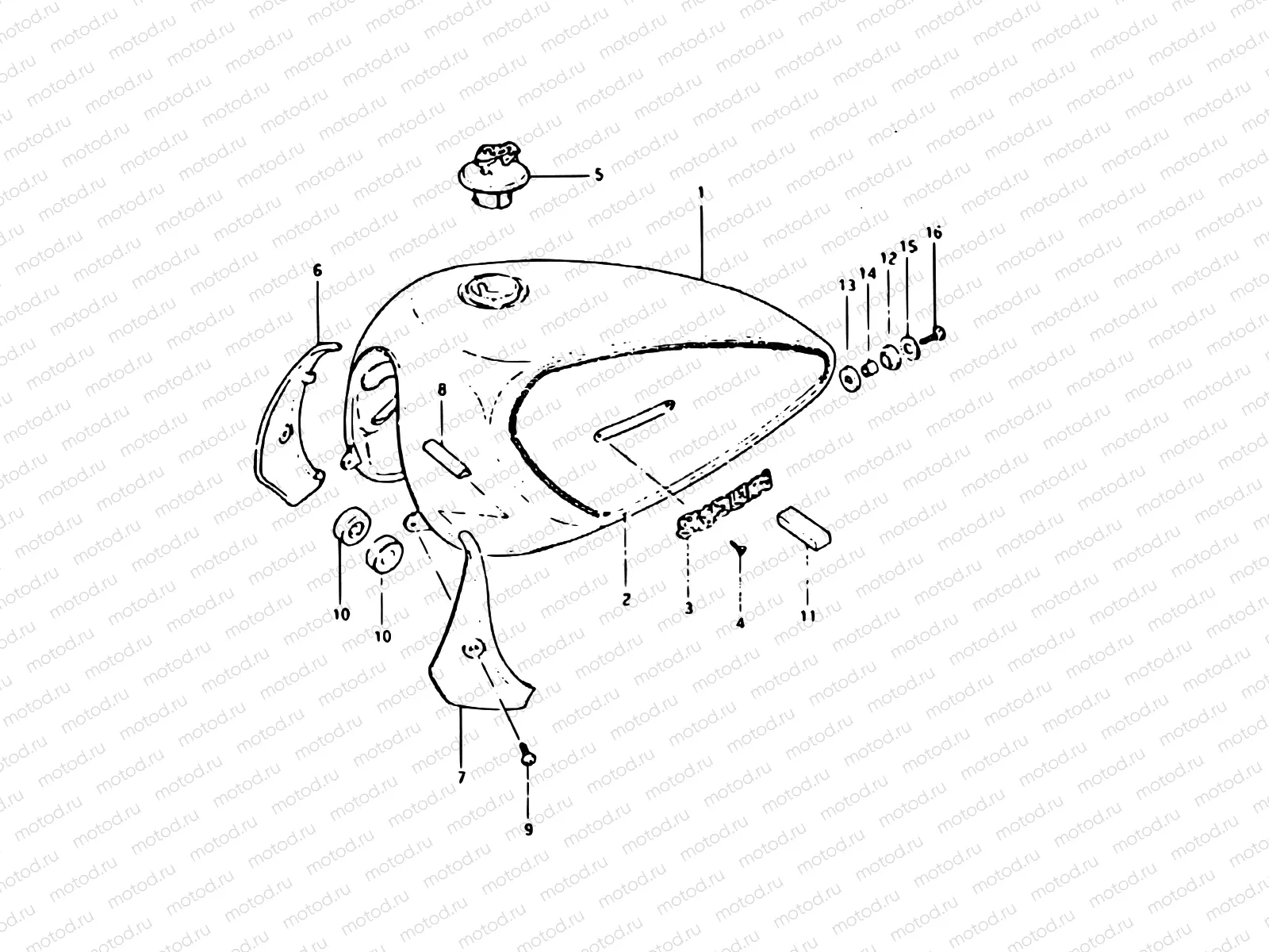 37 - FUEL TANK (GSX400LX)