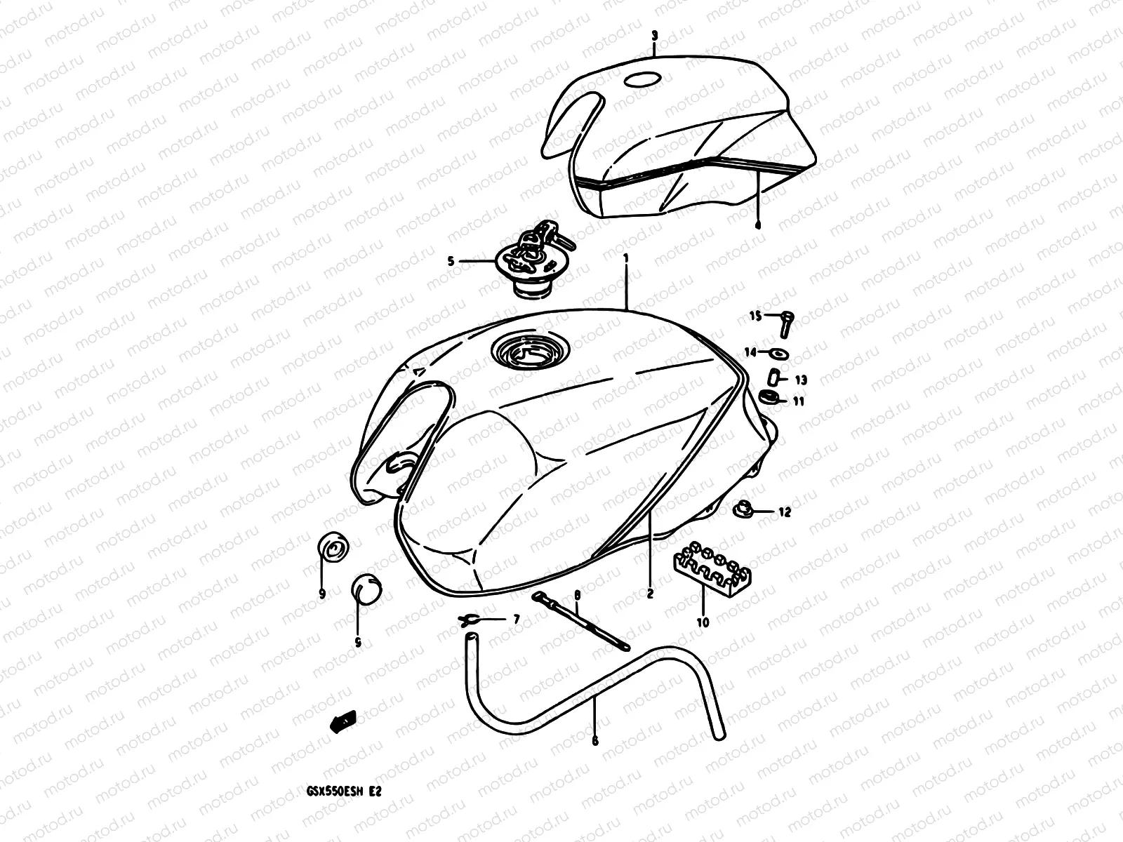 37 - FUEL TANK (GSX550EFF/EFG)