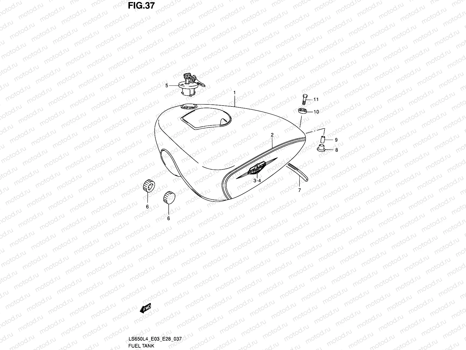 37 - FUEL TANK (LS650L4 E03)