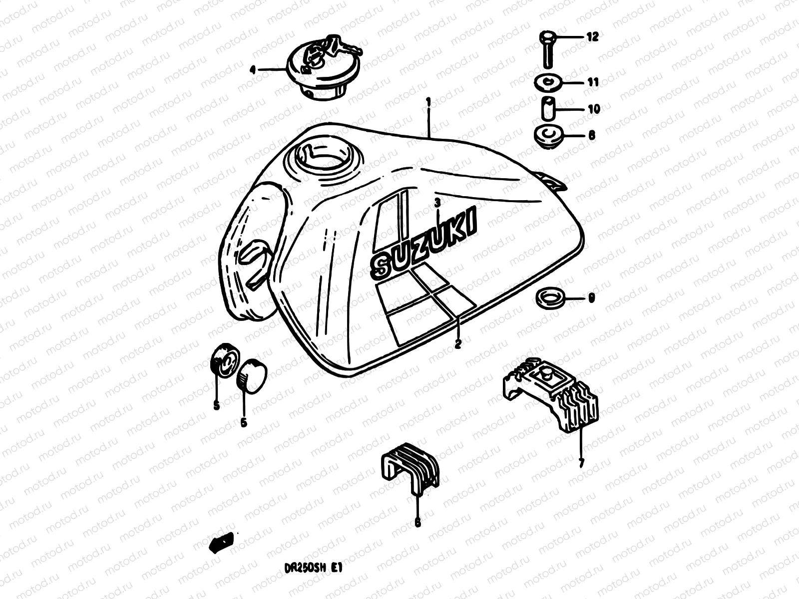 37 - FUEL TANK (MODEL E)