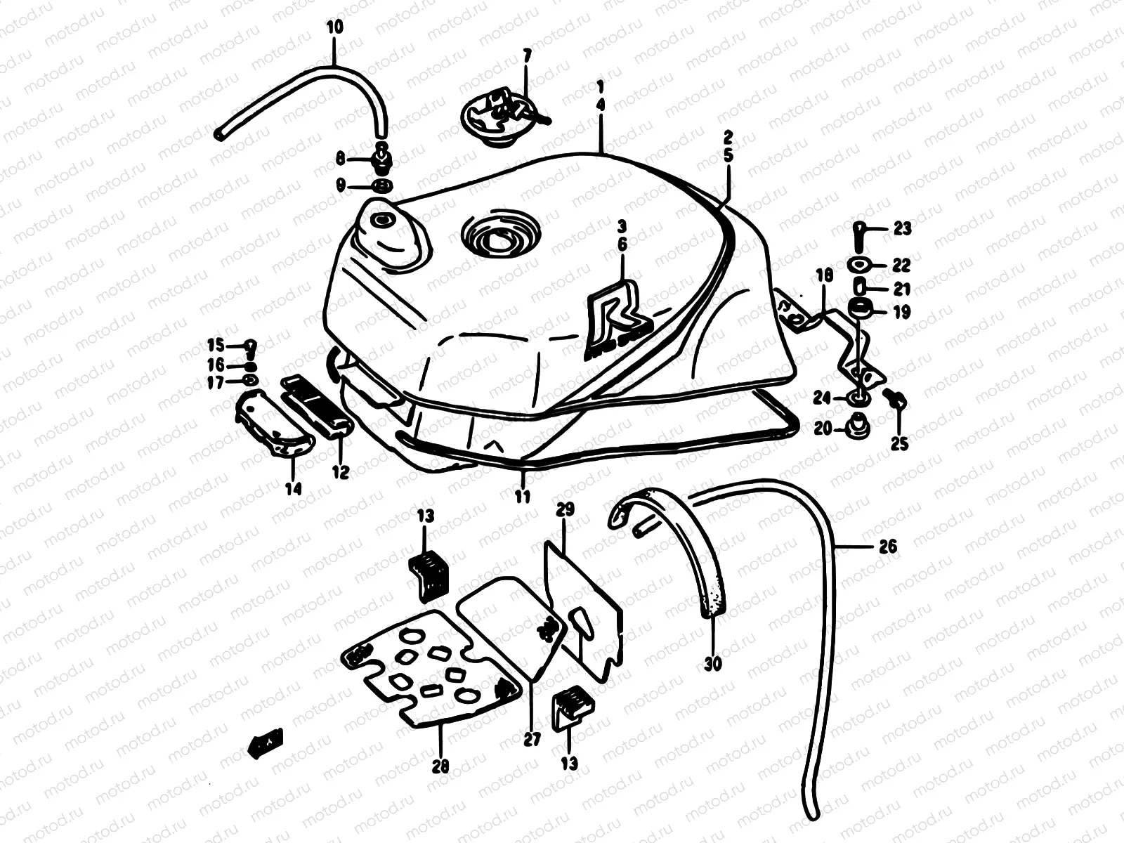 37 - FUEL TANK (MODEL F/G)
