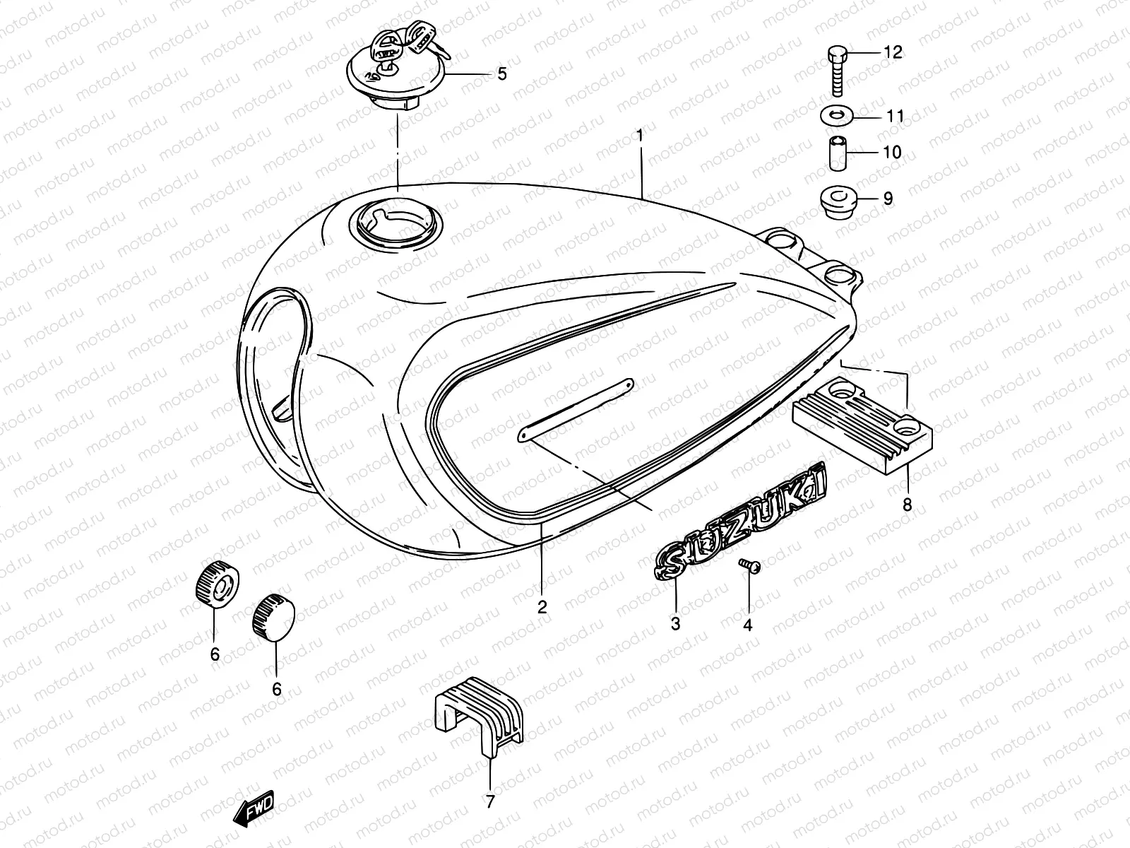 37 - FUEL TANK (MODEL Z)