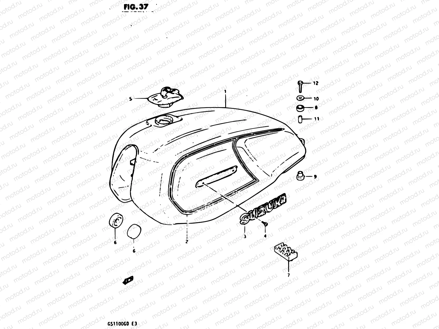 37 - FUEL TANK (MODEL Z)