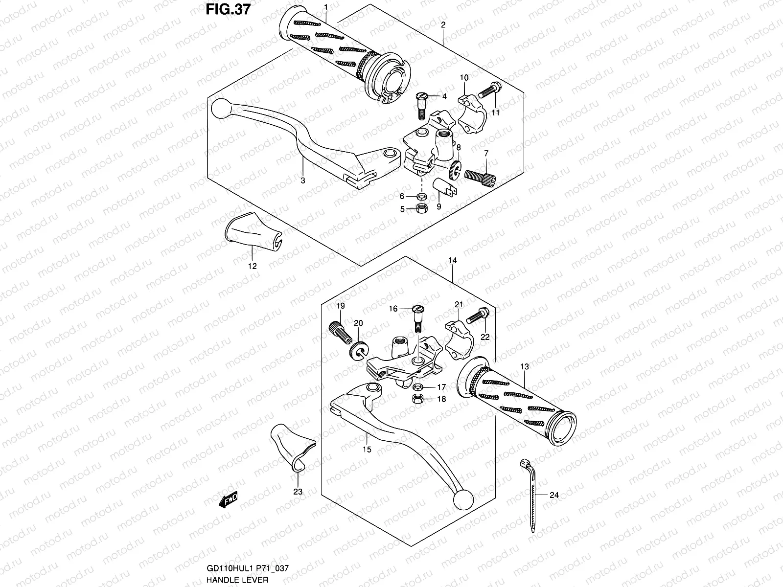 37 - HANDLE LEVER