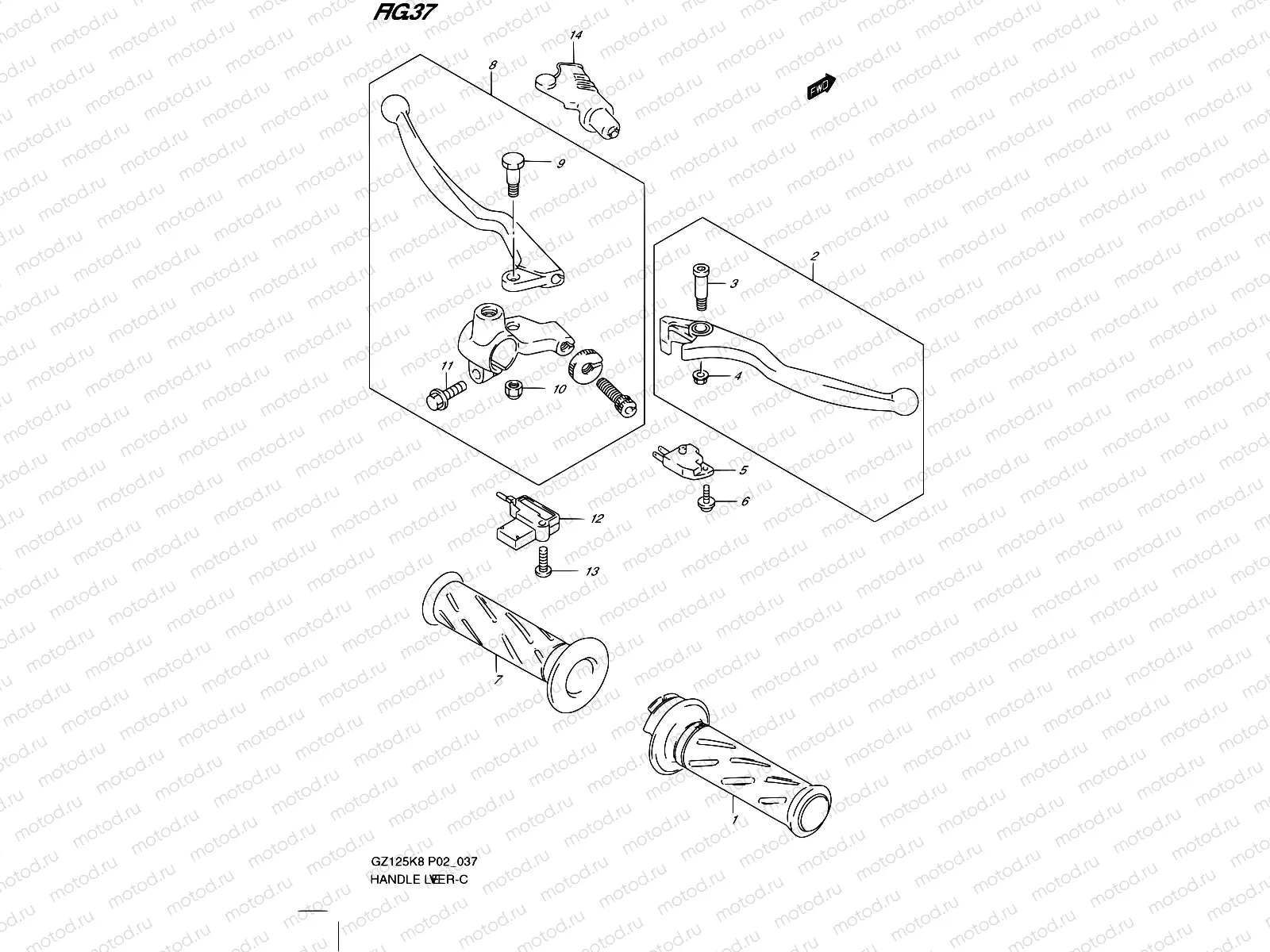 37 - HANDLE LEVER