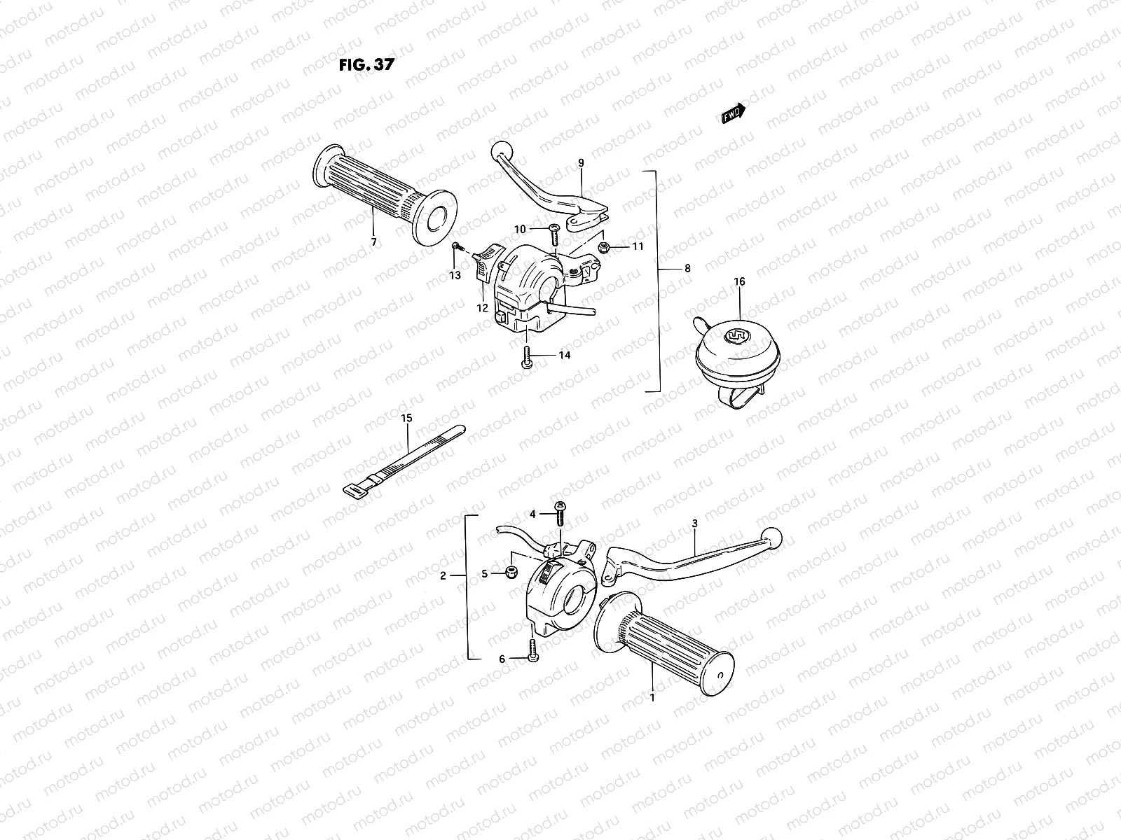 37 - HANDLE SWITCH (E15)