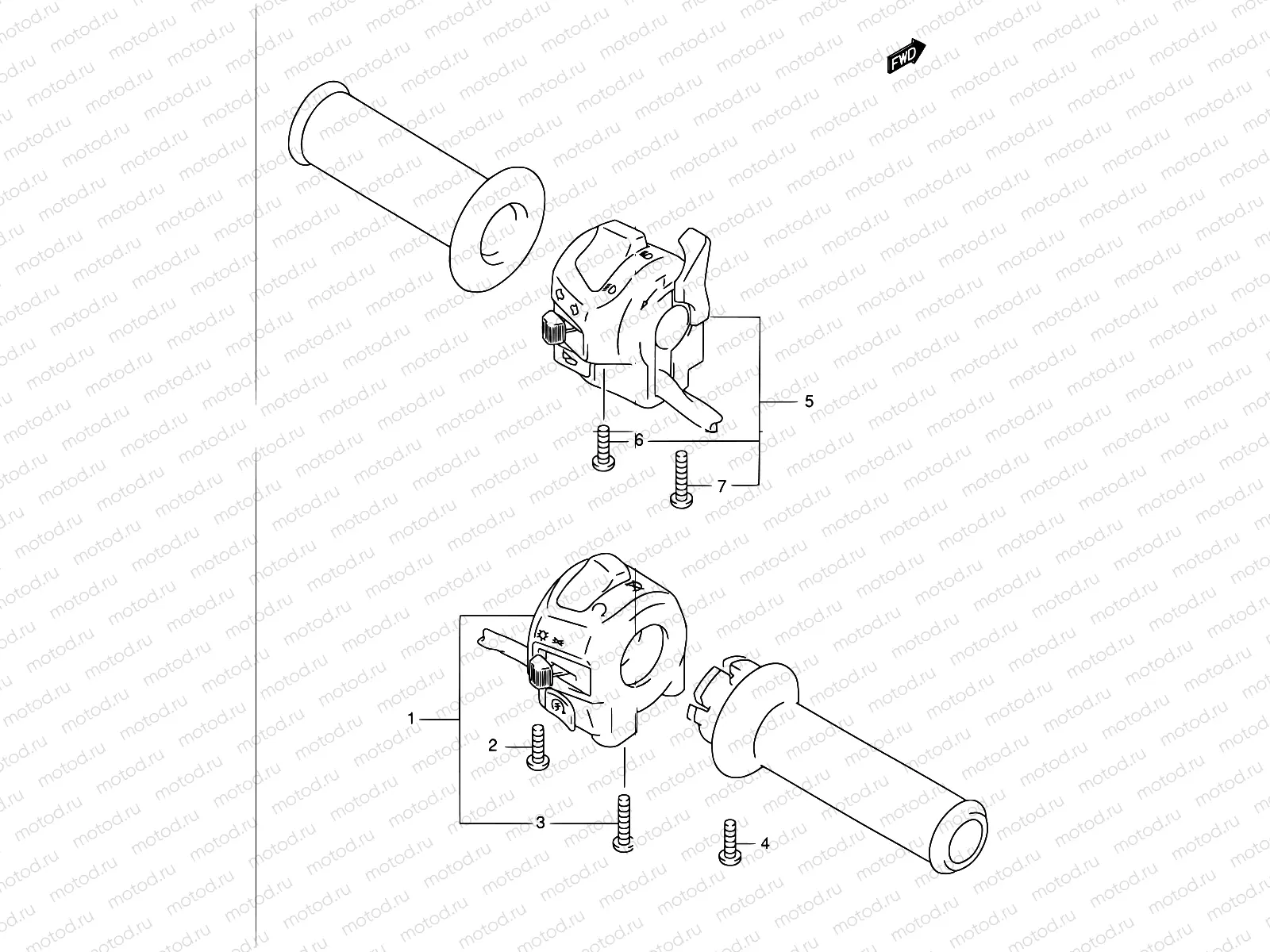 37 - HANDLE SWITCH (GSF1200SK1/SK2)