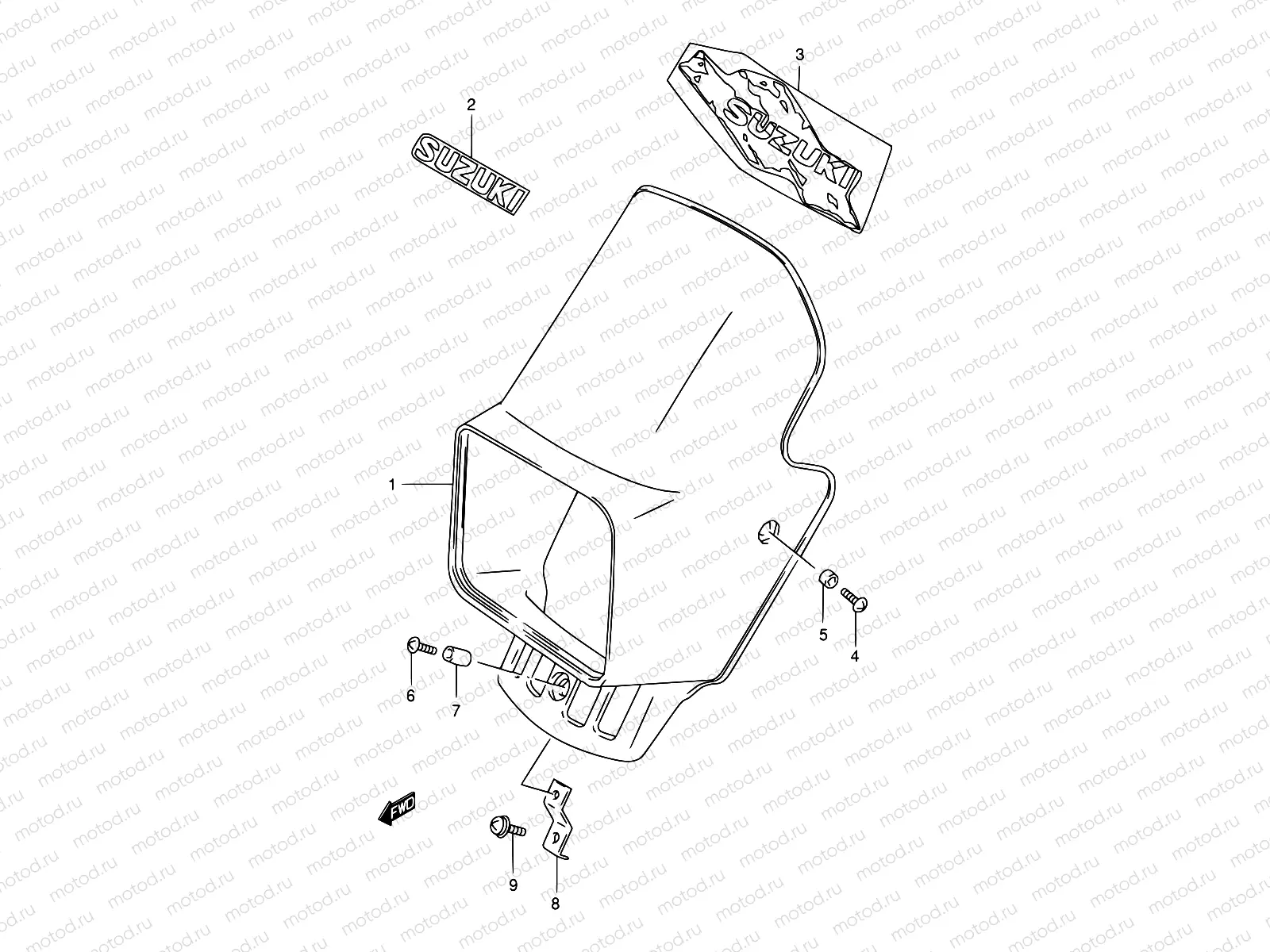 37 - HEADLAMP COVER (MODEL R/S/T)