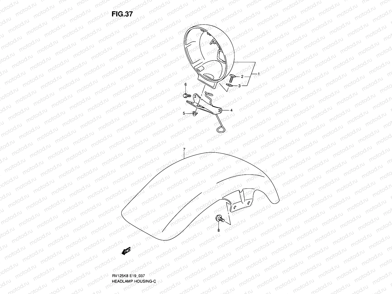 37 - HEADLAMP HOUSING