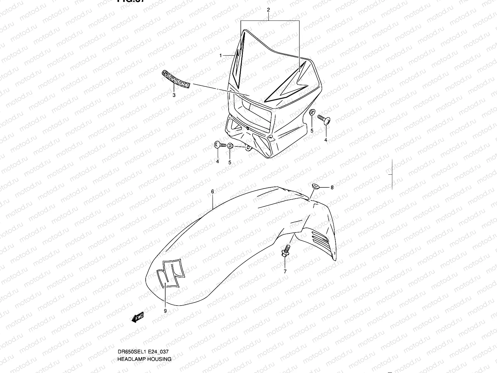 37 - HEADLAMP HOUSING