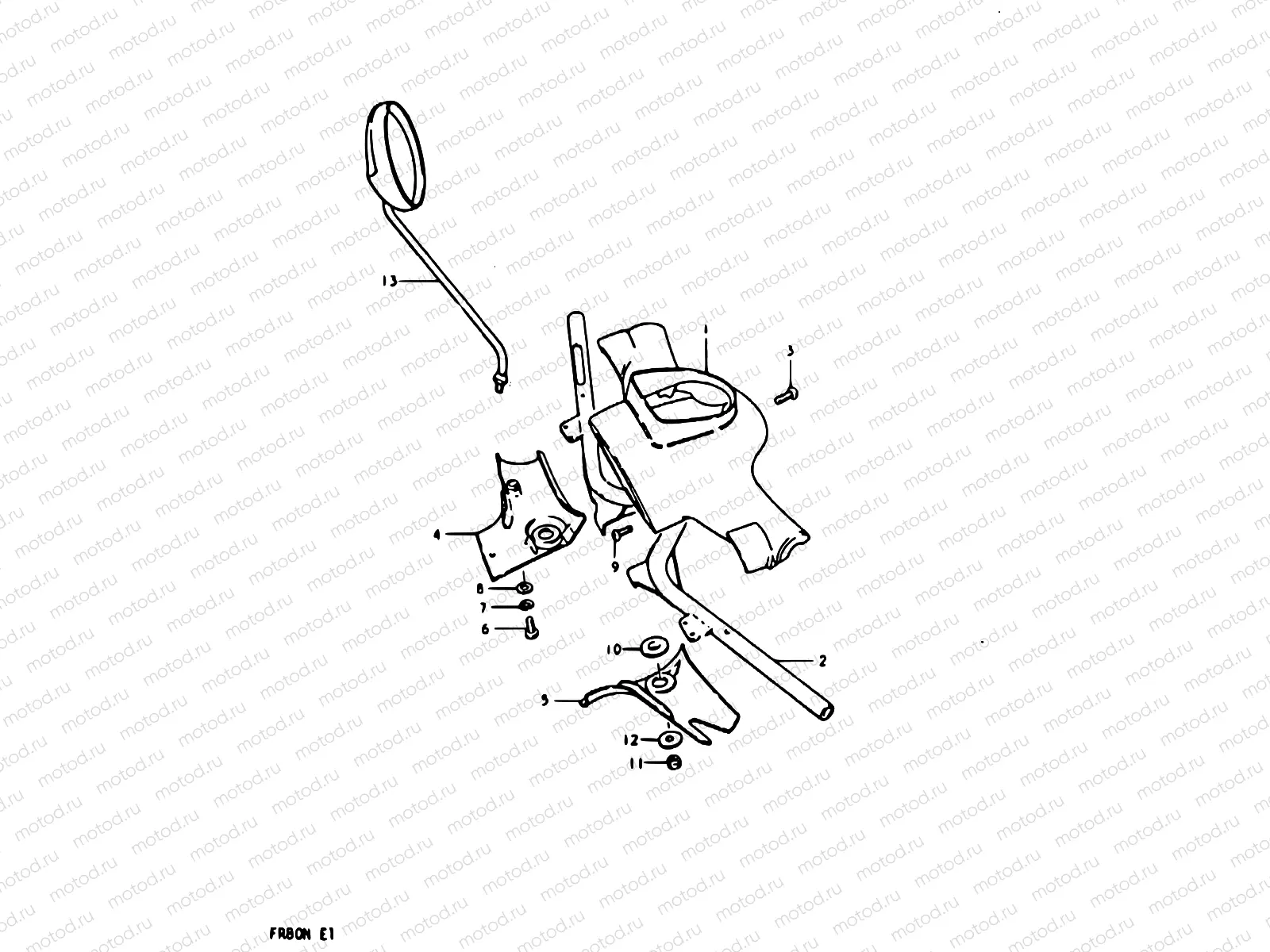 37 - HEADLAMP HOUSING (FR80M)