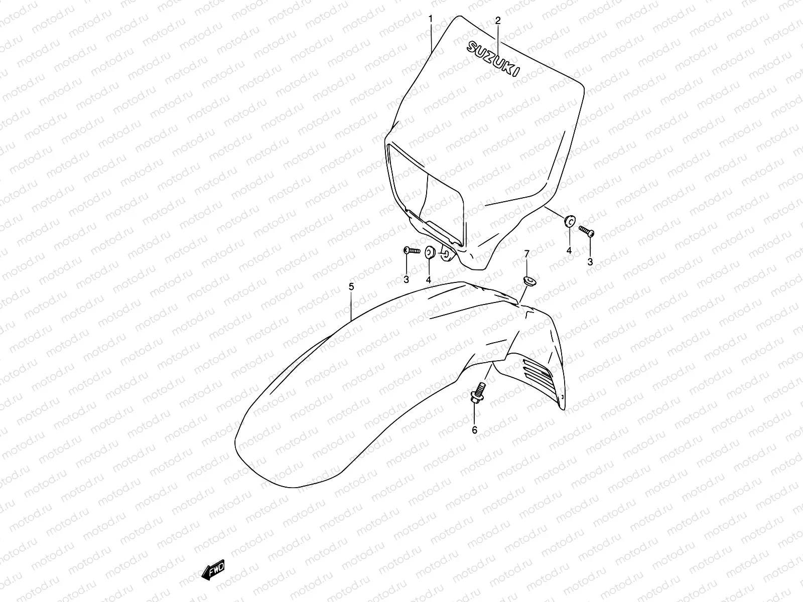 37 - HEADLAMP HOUSING (MODEL K1)