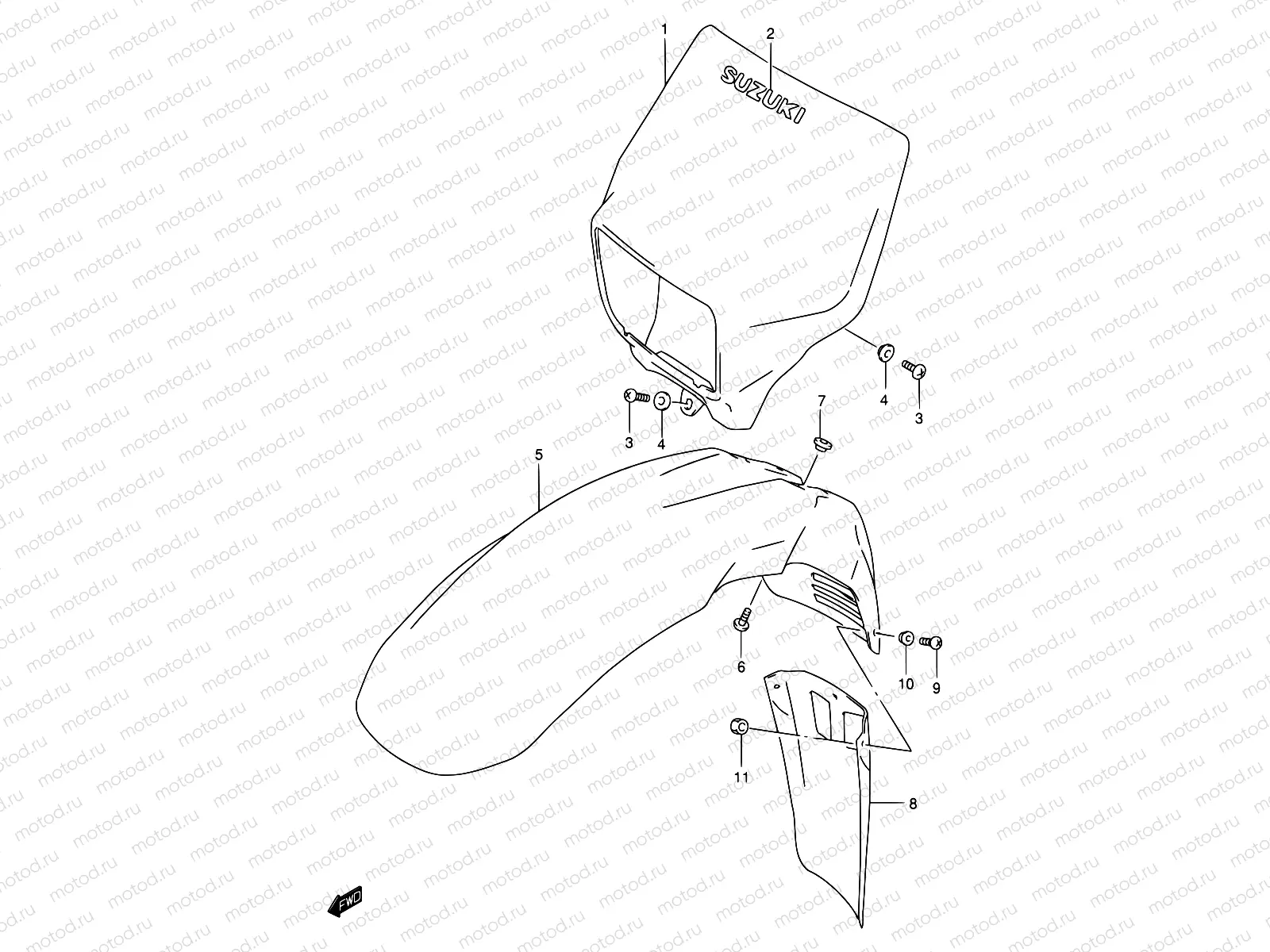 37 - HEADLAMP HOUSING (MODEL K1)
