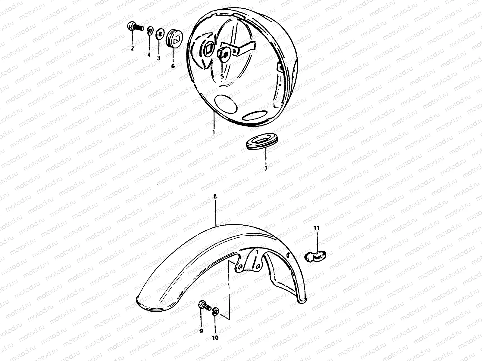 37 - HOUSING HEADLAMP - FRONT FENDER