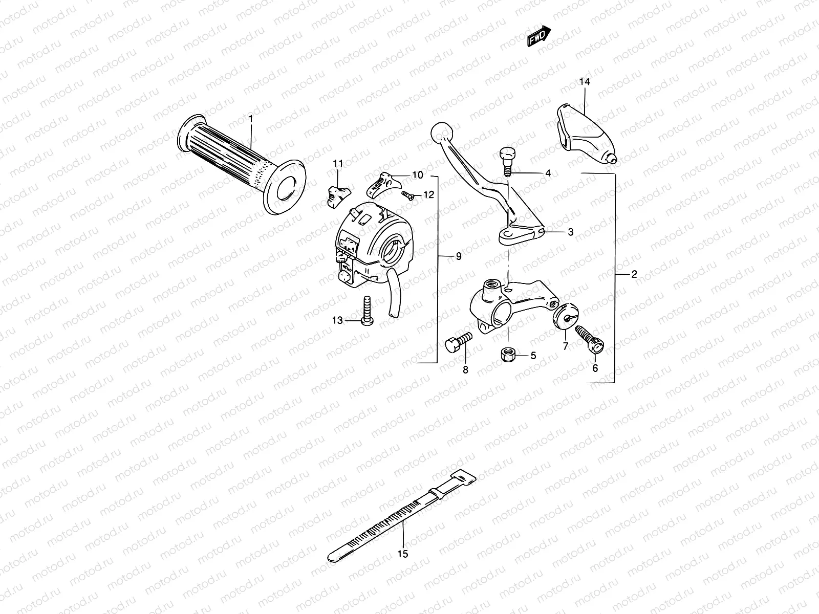 37 - LEFT HANDLE SWITCH