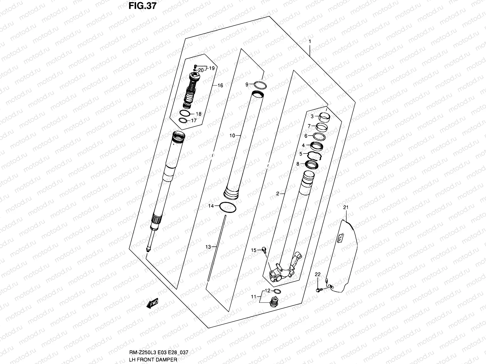 37 - LH FRONT DAMPER