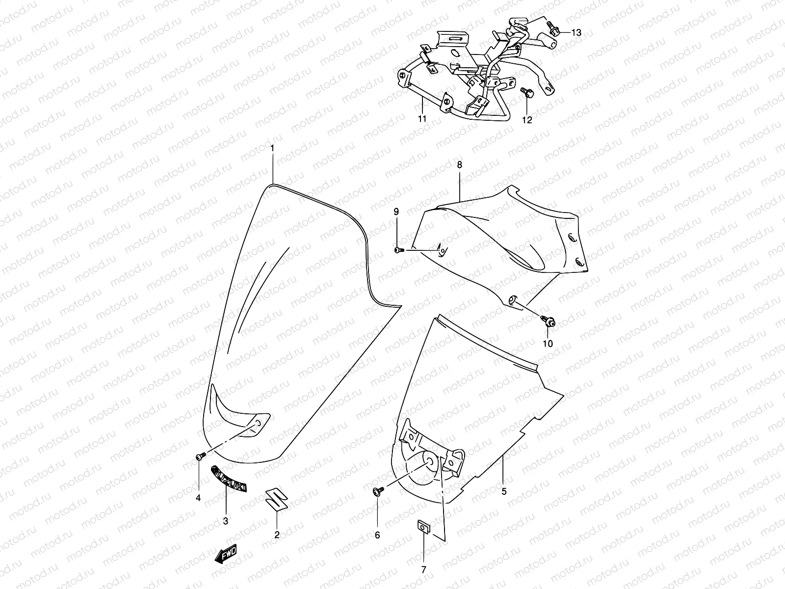 37 - METER VISOR (MODEL X)