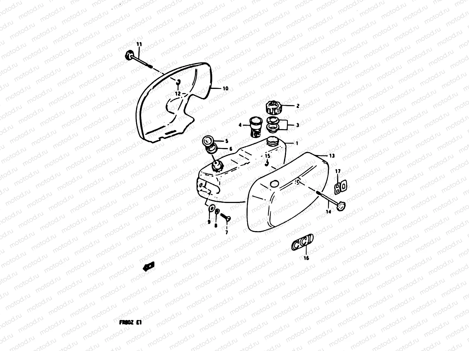 37 - OIL TANK - FRAME COVER