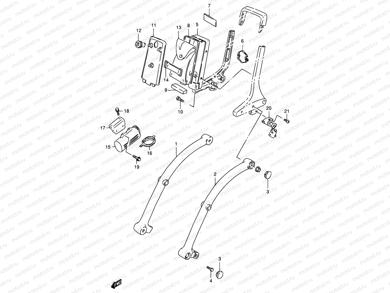 37 - PILLION RIDER HANDLE (MODEL S)
