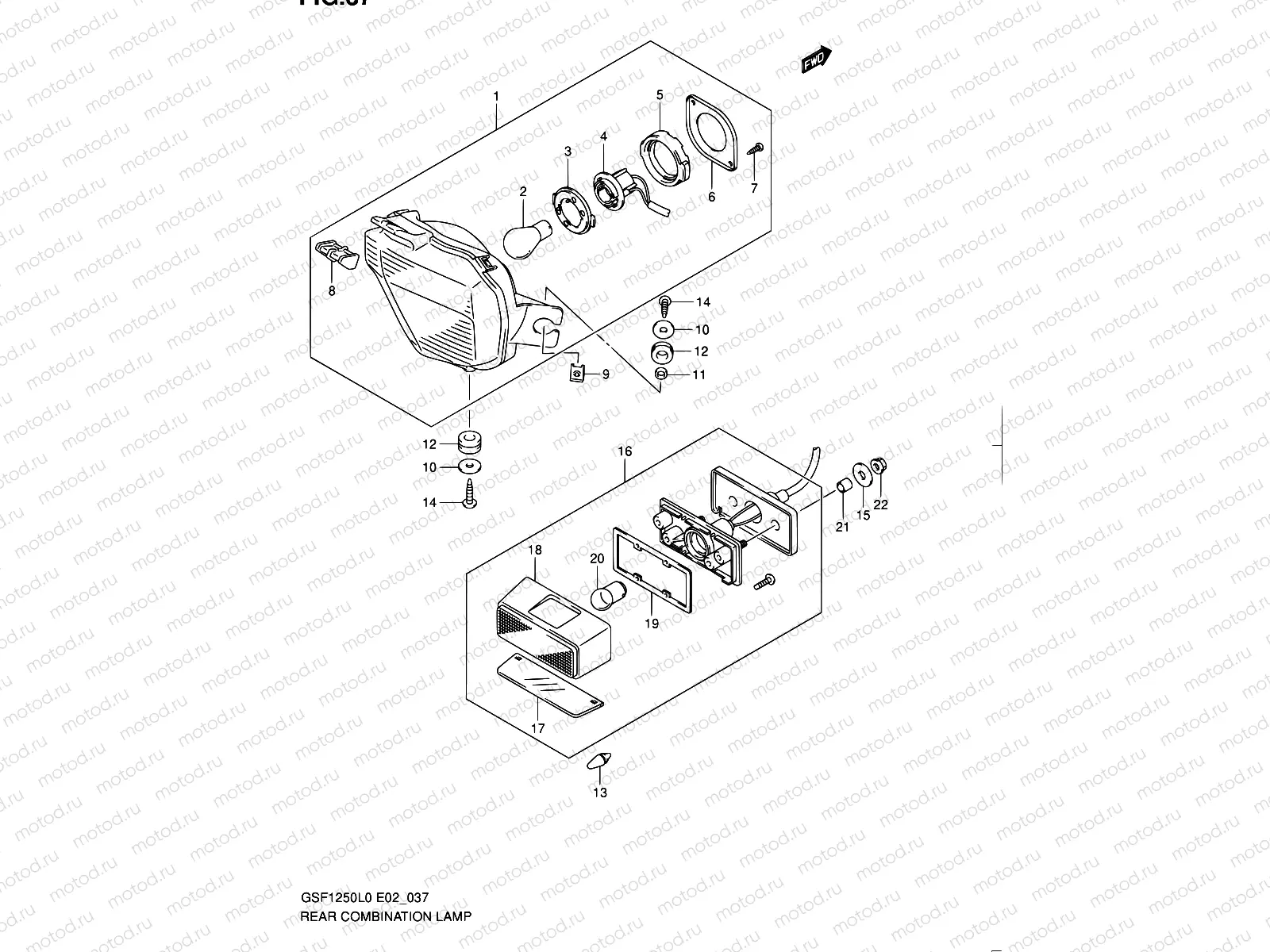 37 - REAR COMBINATION LAMP