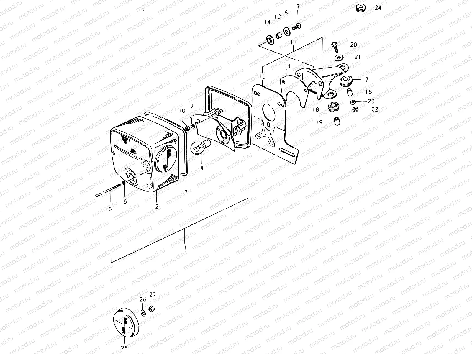 37 - REAR COMBINATION LAMP (E24)