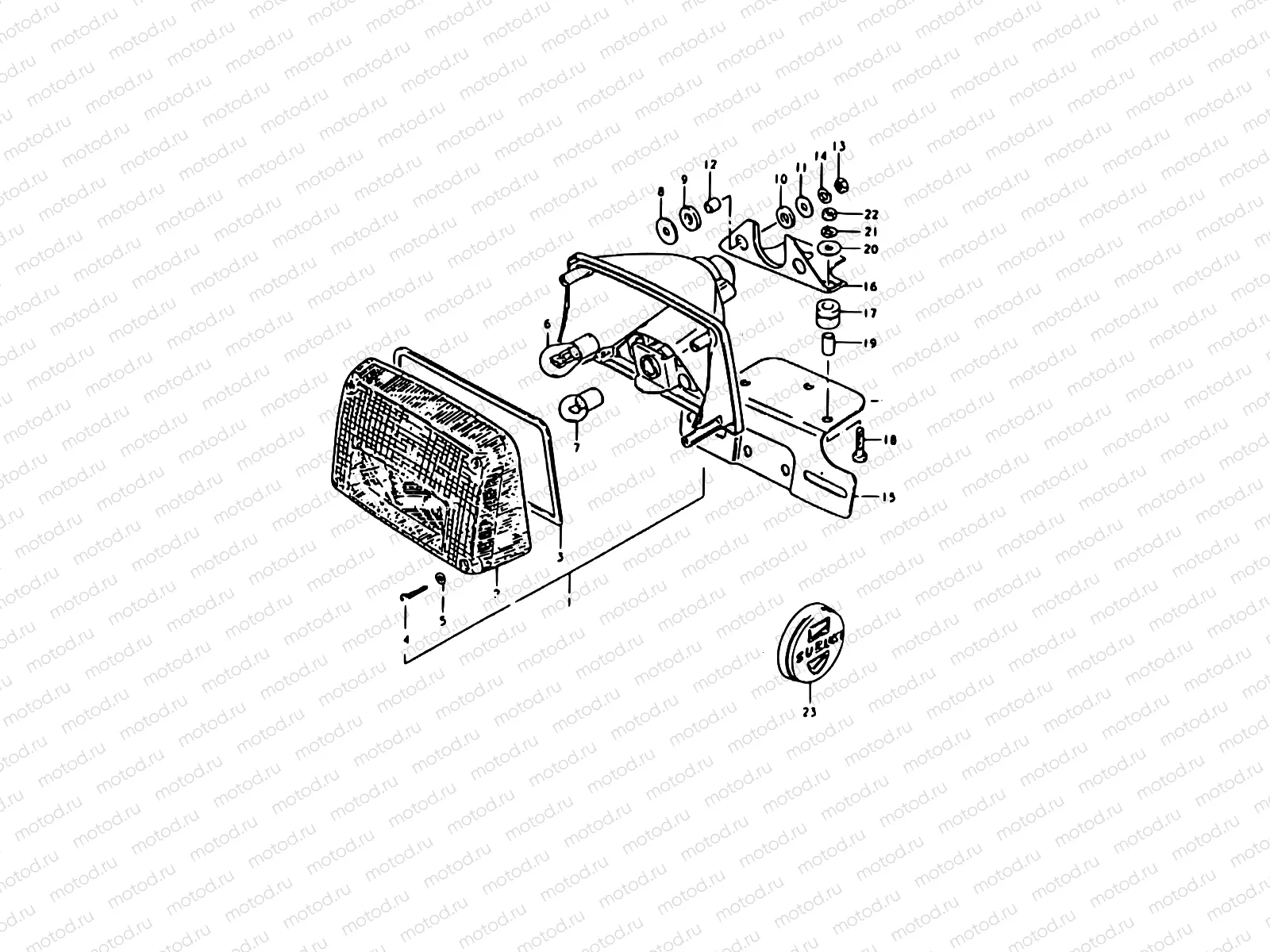 37 - REAR COMBINATION LAMP (E34)