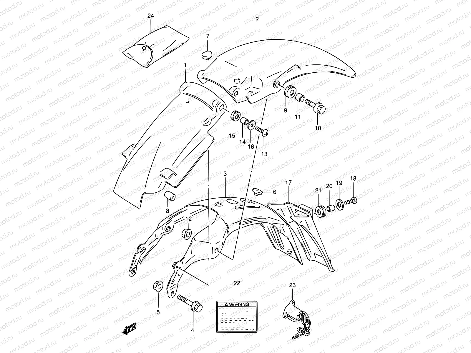 37 - REAR FENDER