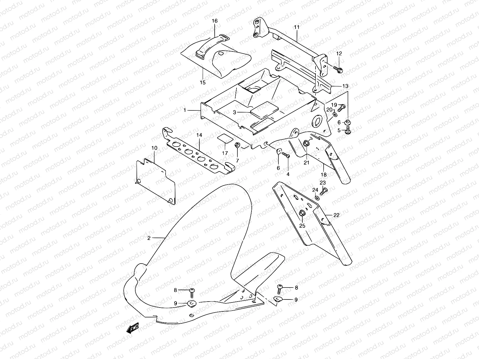 37 - REAR FENDER
