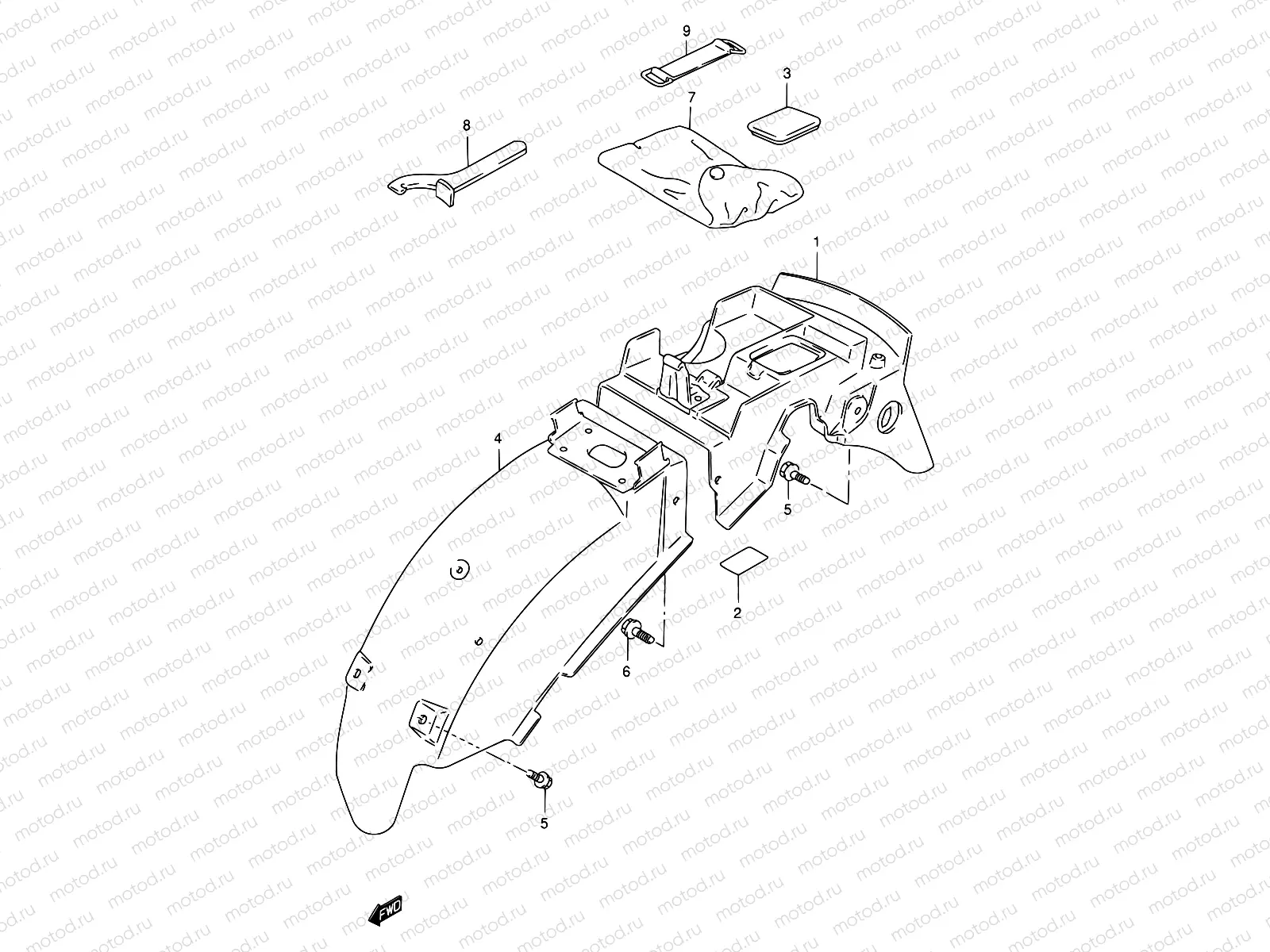 37 - REAR FENDER