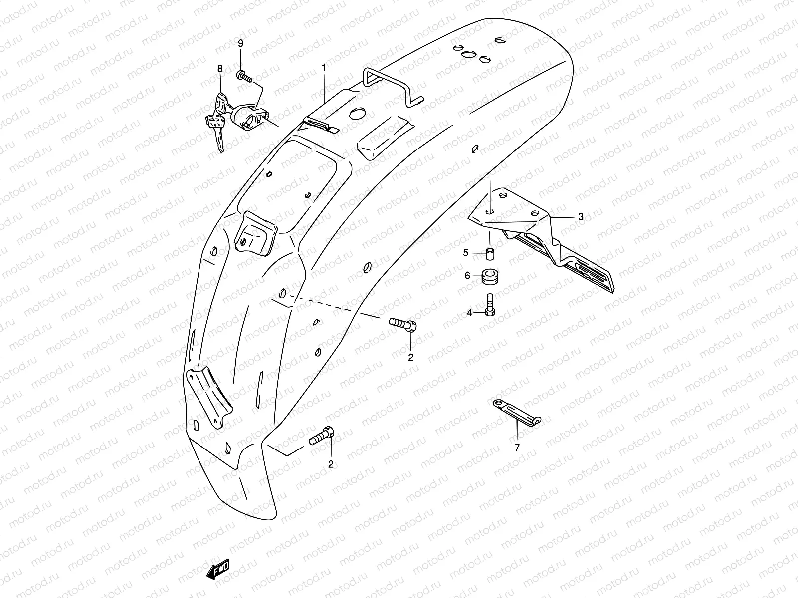 37 - REAR FENDER
