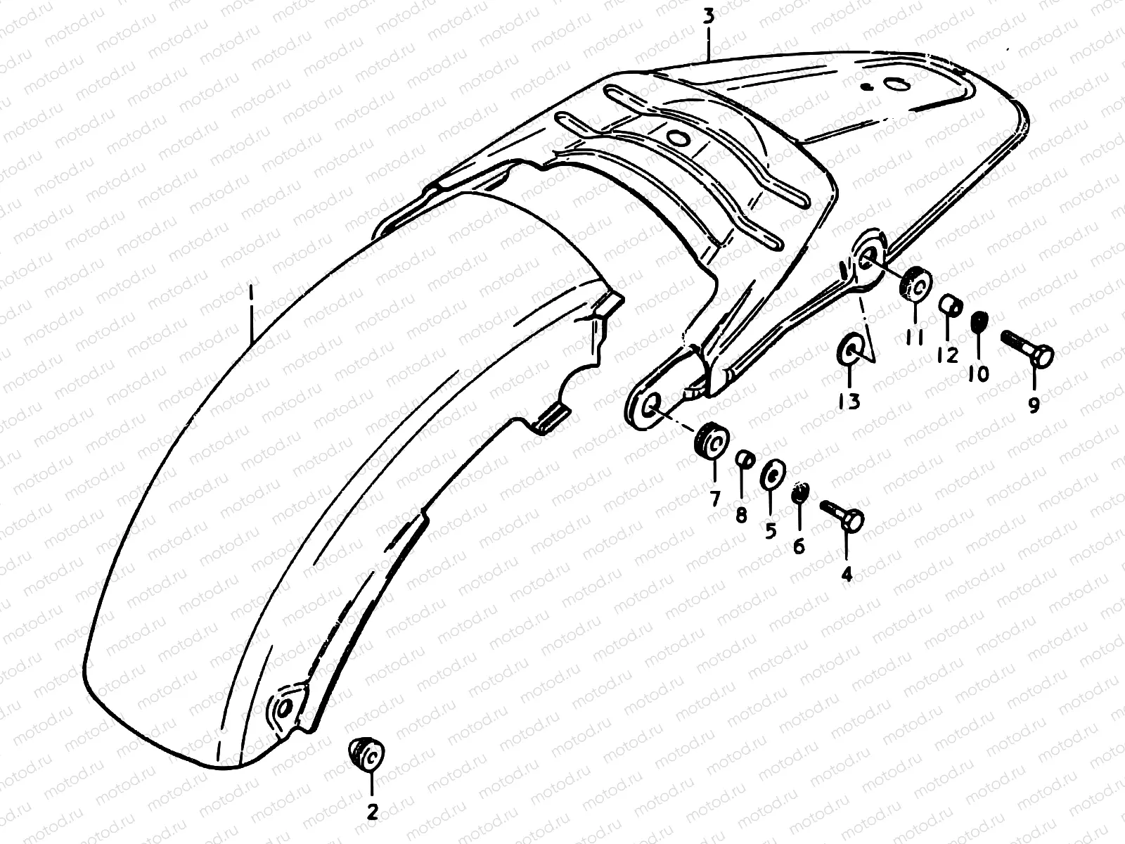 37 - REAR FENDER