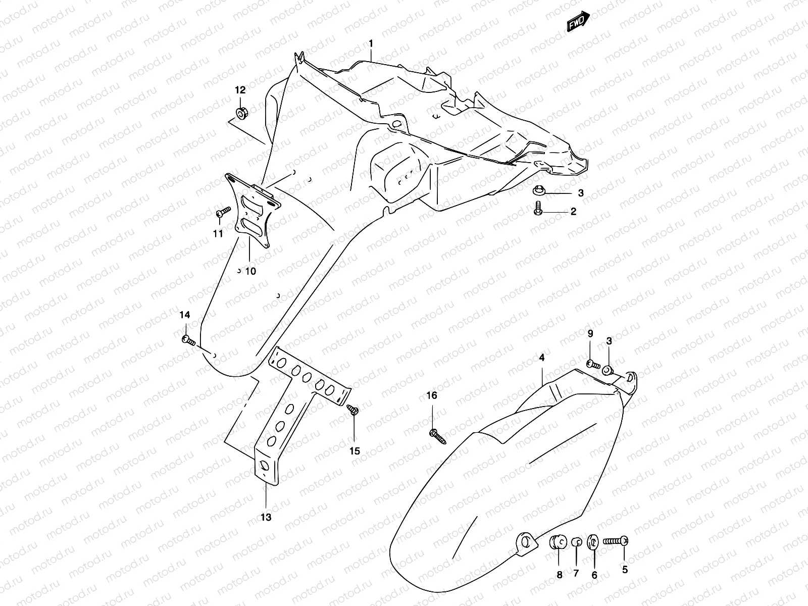 37 - REAR FENDER (MODEL K1/K2)