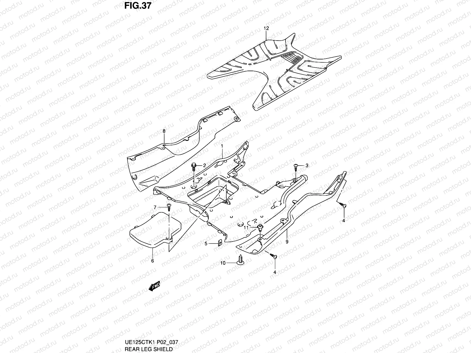 37 - REAR LEG SHIELD