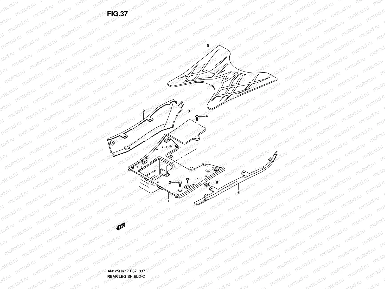 37 - REAR LEG SHIELD